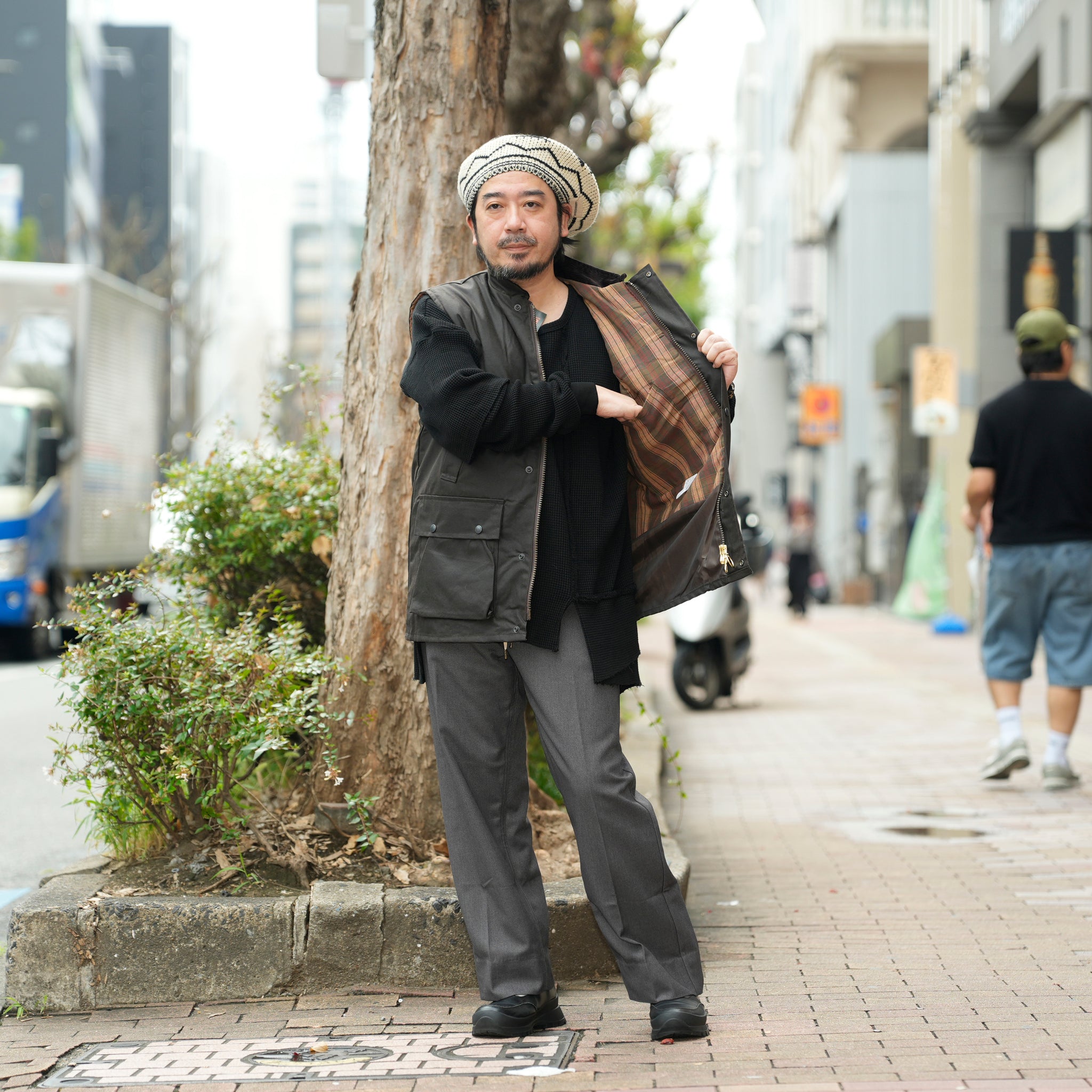 Game Classic Wax Gilet | Color_Brown/Olive 【 Game Technical Apparel】