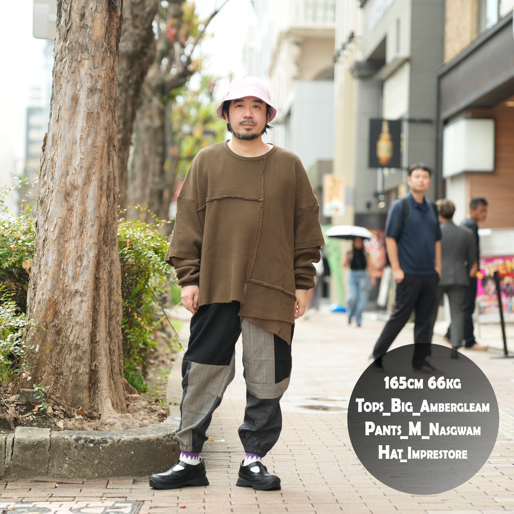 Unbalanced Cutting Thermal-Earth Brown | Color:アースブラウン【AMBERGLEAM_アンバーグリーム】1332151111
