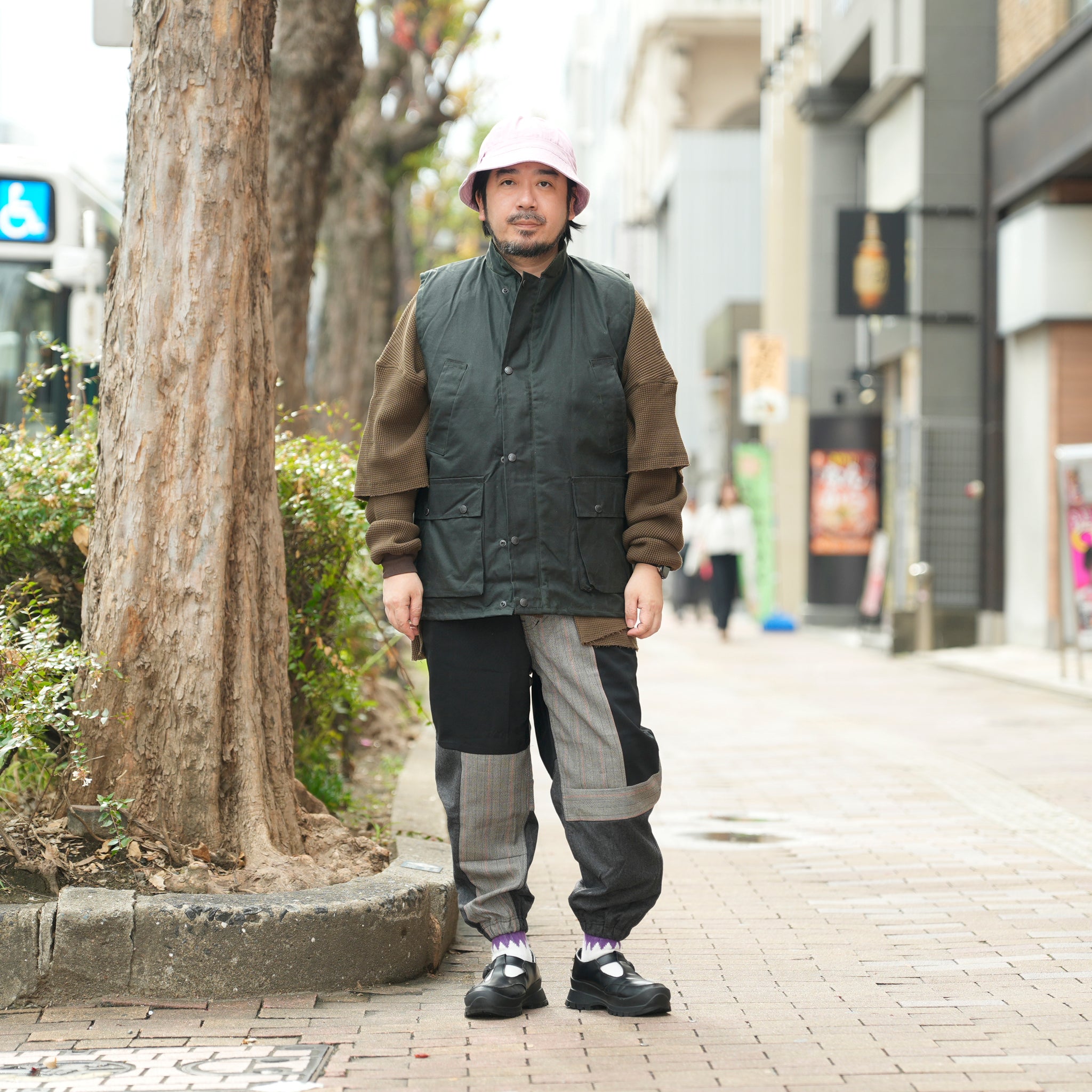 Game Classic Wax Gilet | Color_Brown/Olive 【 Game Technical Apparel】