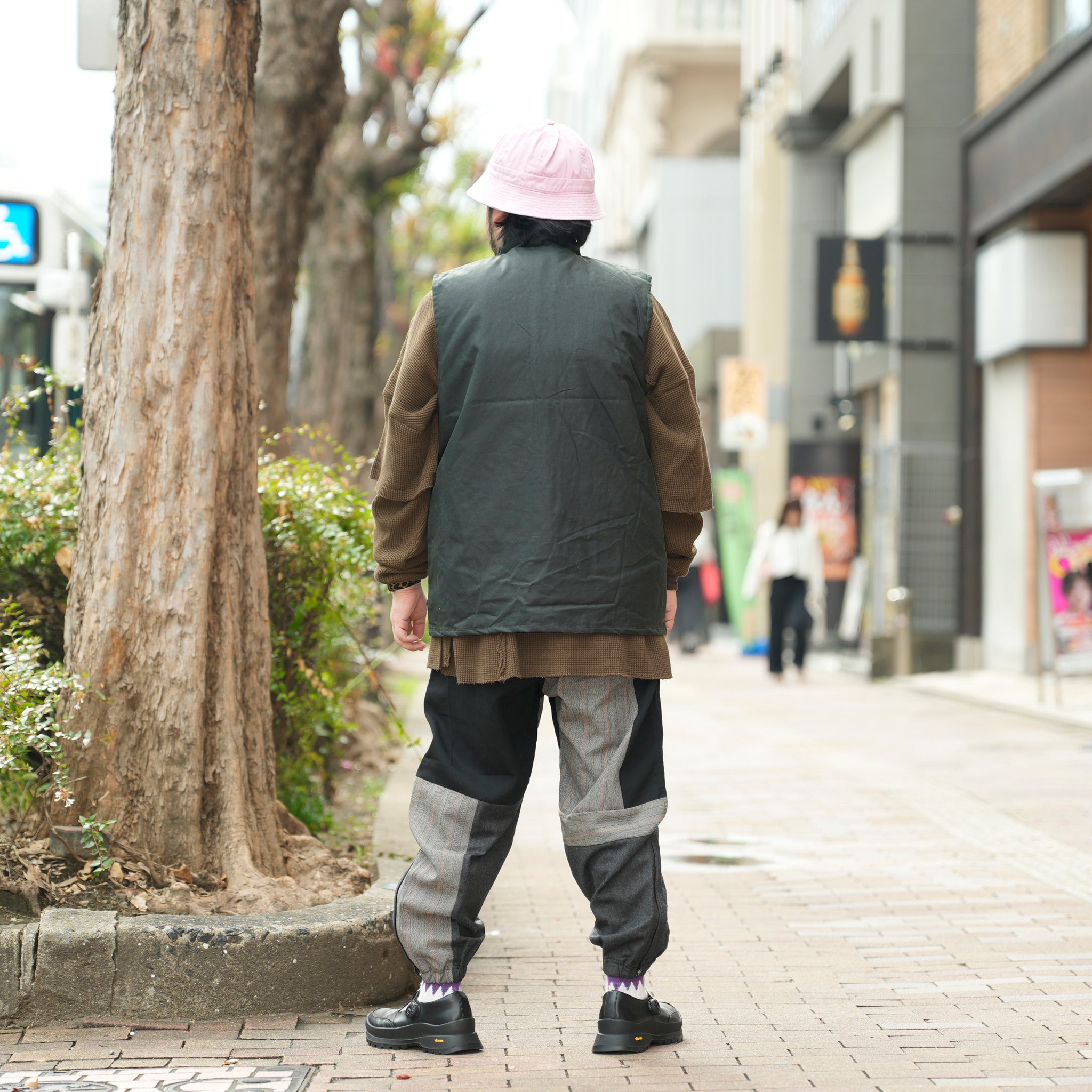 Game Classic Wax Gilet | Color_Brown/Olive 【 Game Technical Apparel】