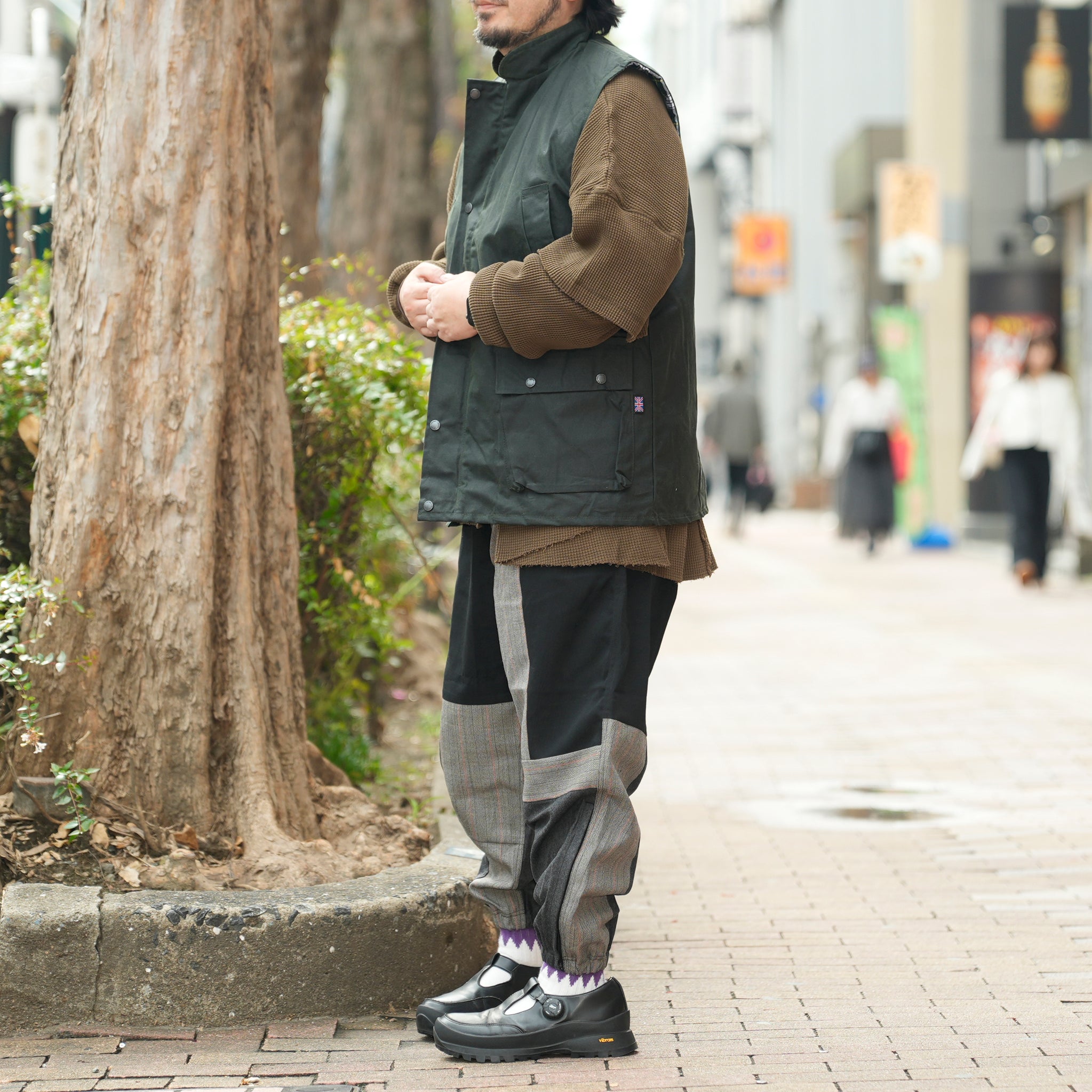 Game Classic Wax Gilet | Color_Brown/Olive 【 Game Technical Apparel】