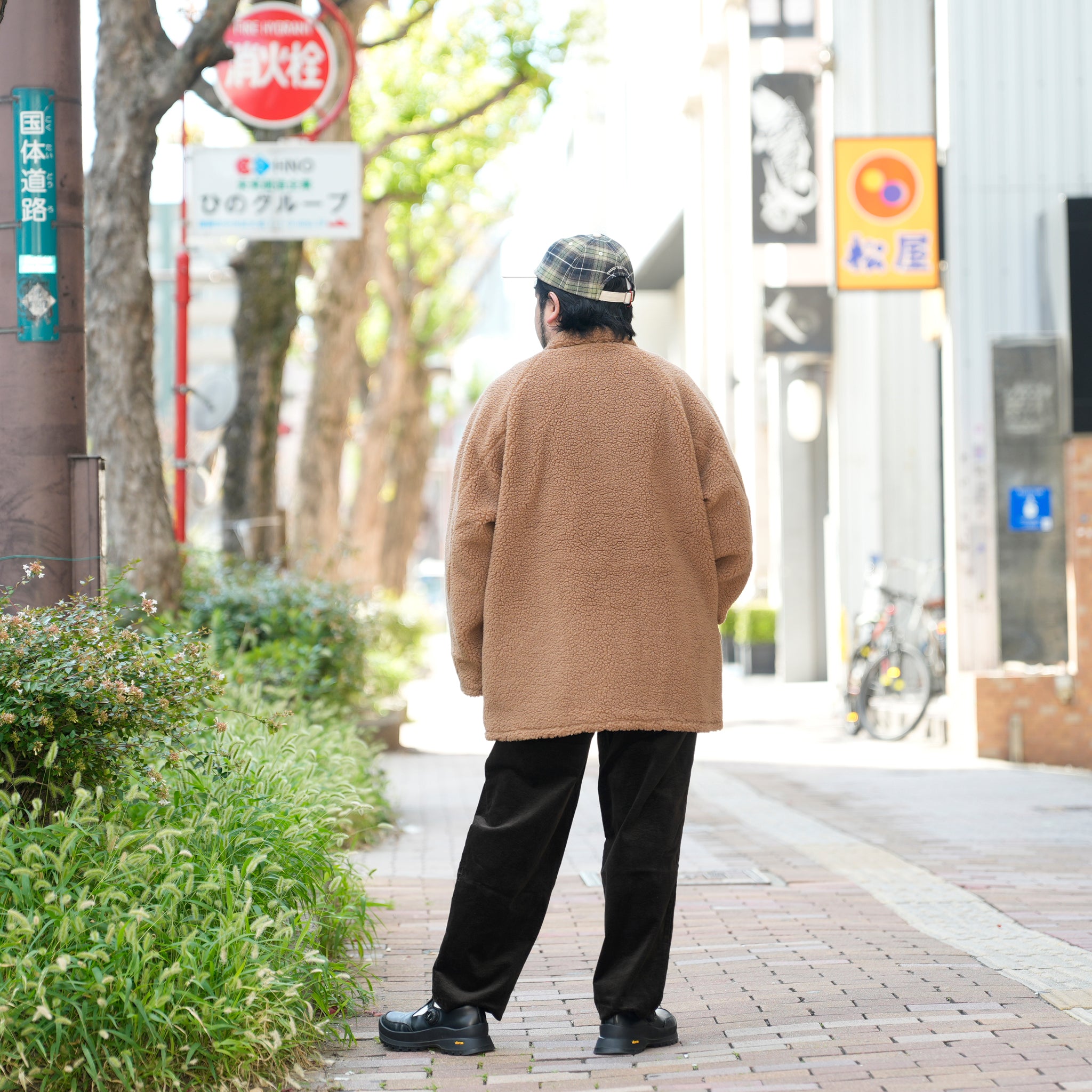 notch collar 2B raglan jacket | Color_Black Boa Fleece | No_sn25f006_black boa fleece【SUNNY SPORTS_サニースポーツ】