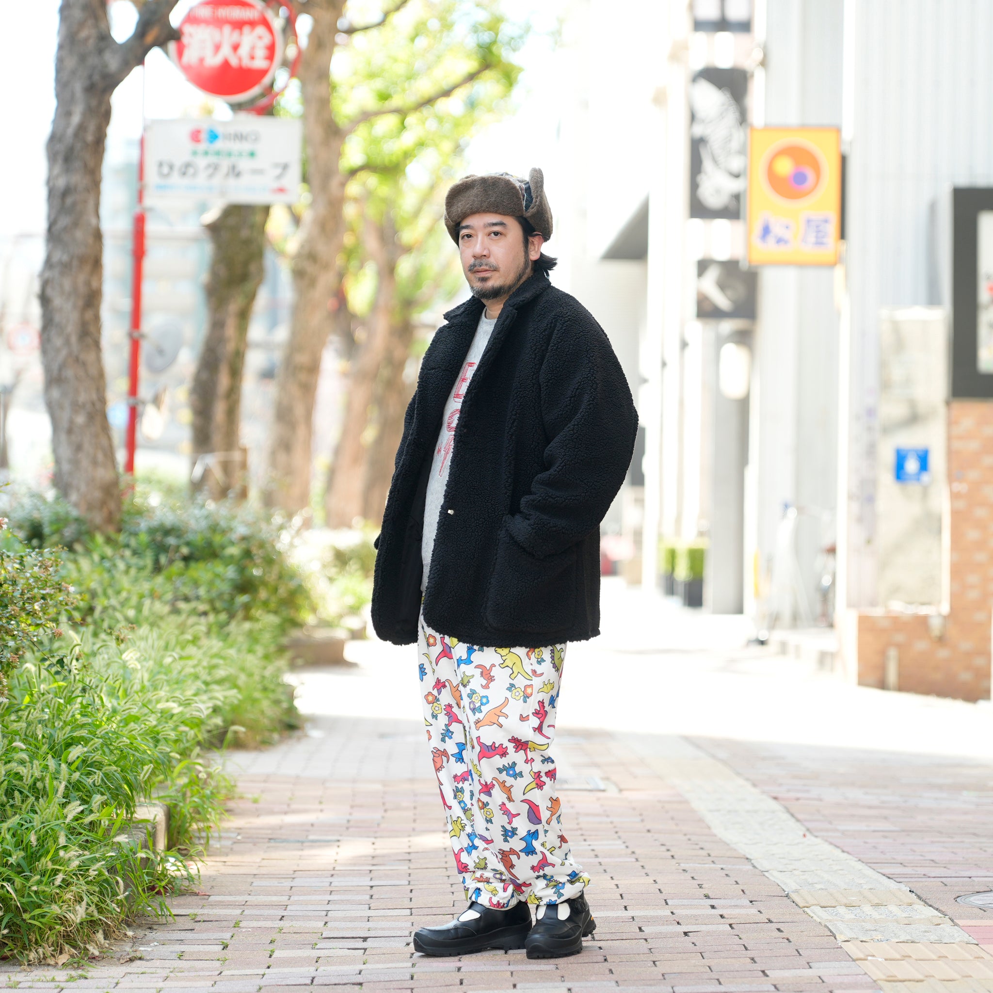 notch collar 2B raglan jacket | Color_Black Boa Fleece | No_sn25f006_black boa fleece【SUNNY SPORTS_サニースポーツ】