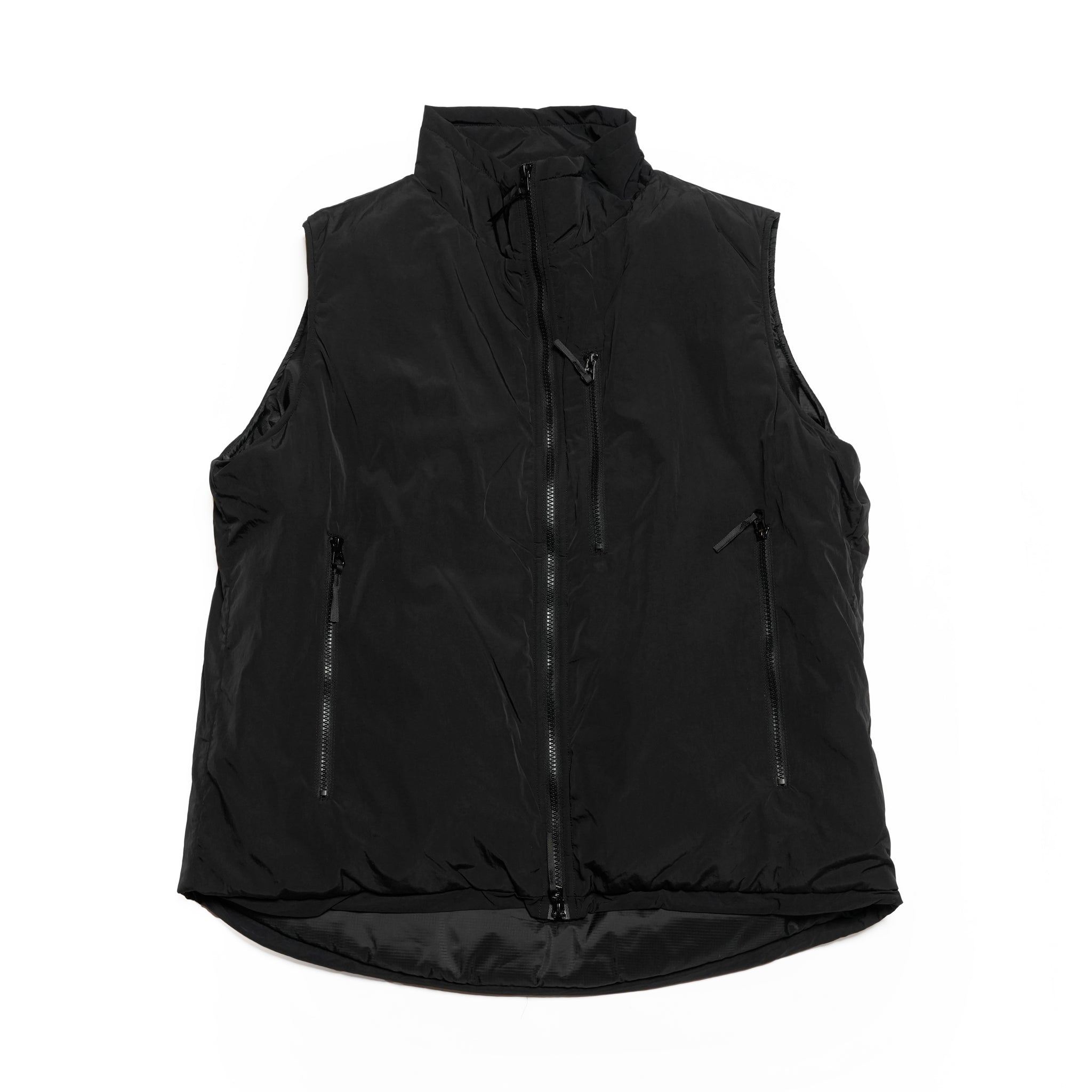 level7 PCU vest | Color_Black | No_ms25f015_black【MADE IN STANDARD_メイドインスタンダード】