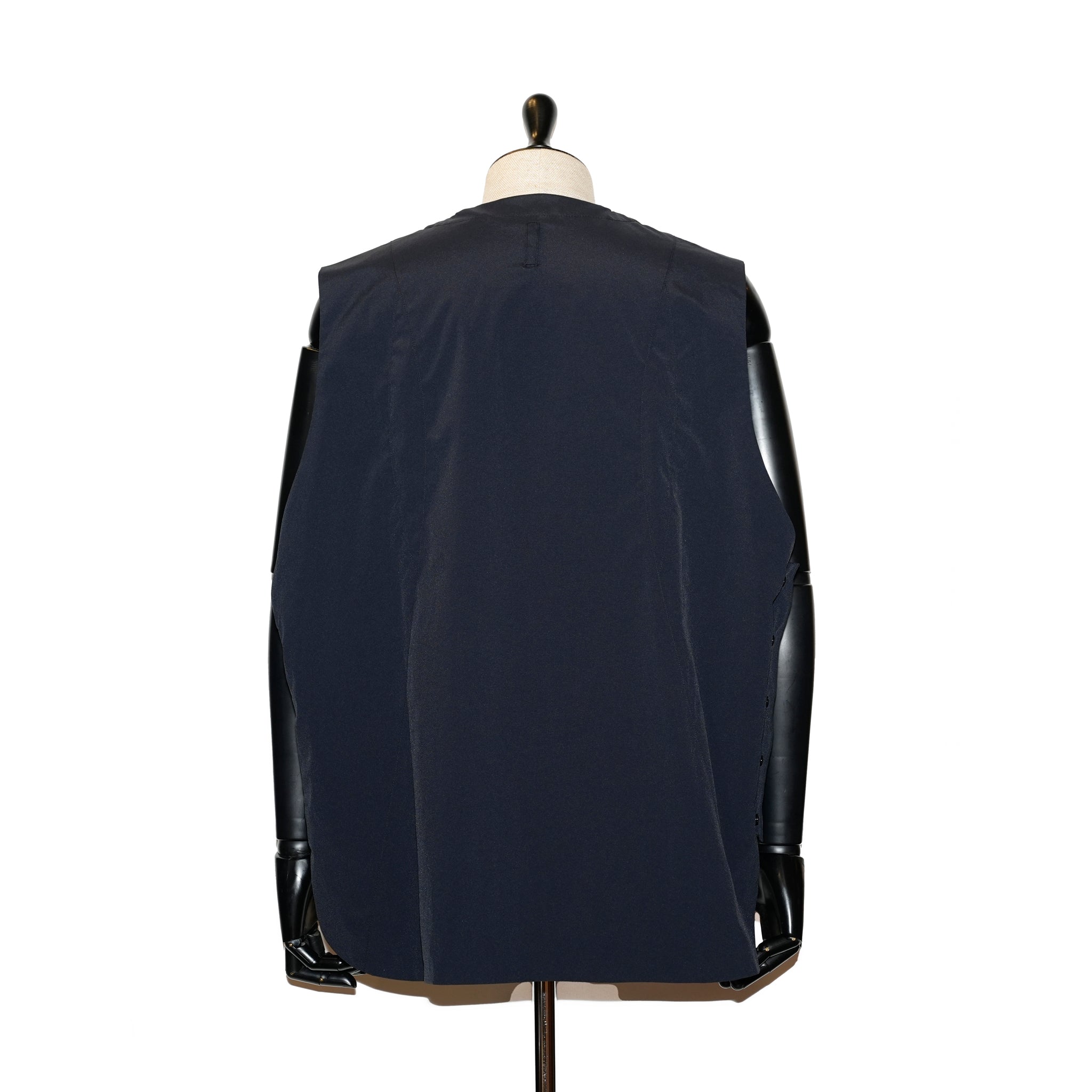 _158_Dark Navy | ジッパーベスト | Color:Dark Navy【UNTRACE_アントレース】