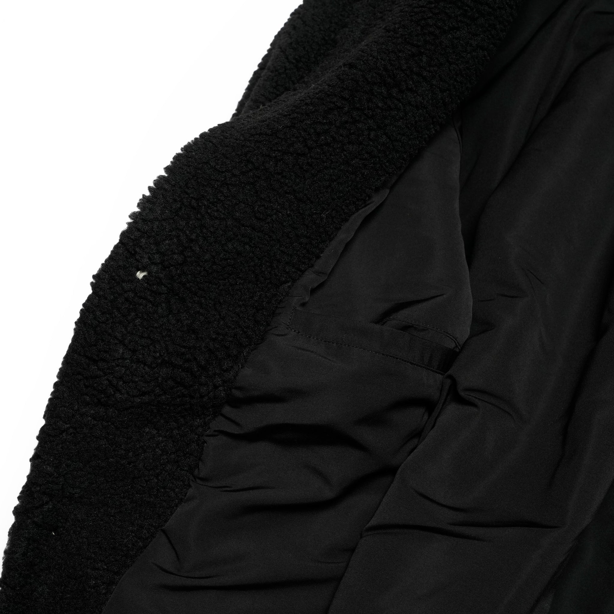 notch collar 2B raglan jacket | Color_Black Boa Fleece | No_sn25f006_black boa fleece【SUNNY SPORTS_サニースポーツ】