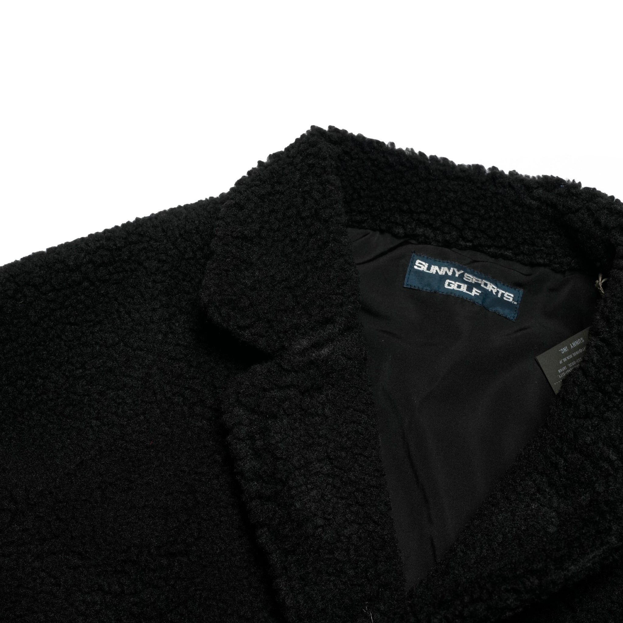 notch collar 2B raglan jacket | Color_Black Boa Fleece | No_sn25f006_black boa fleece【SUNNY SPORTS_サニースポーツ】