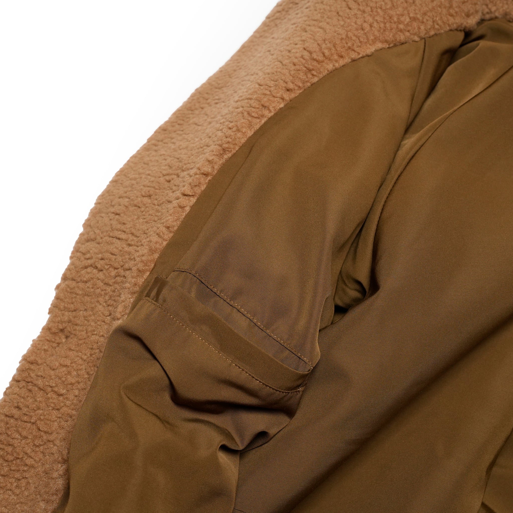 notch collar 2B raglan jacket | Color_Black Boa Fleece | No_sn25f006_black boa fleece【SUNNY SPORTS_サニースポーツ】