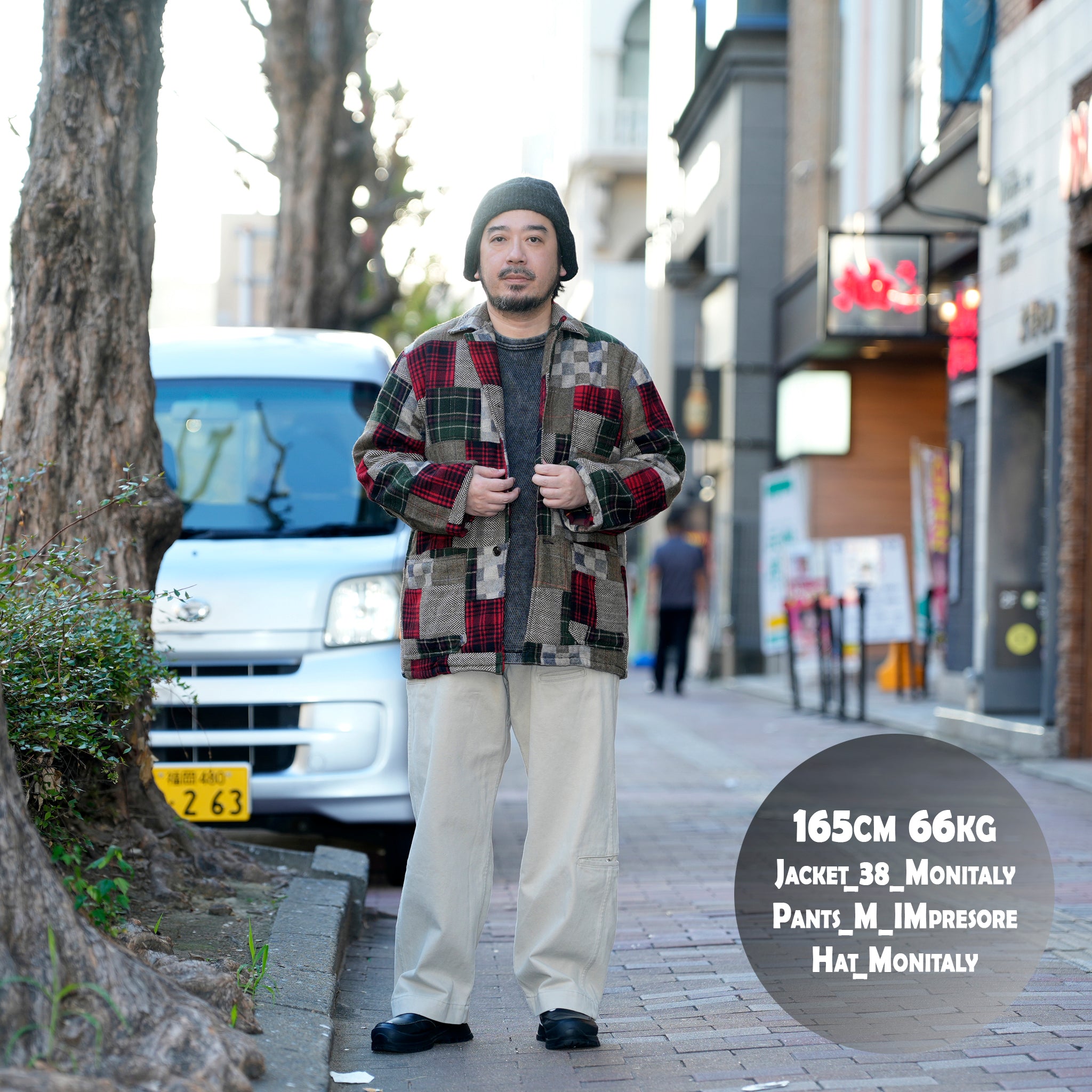 Italian Jail Jacket w/Lining | Color_Wool Patchwork | No_m32880-4_wool patchwork【MONITALY_モニタリー】