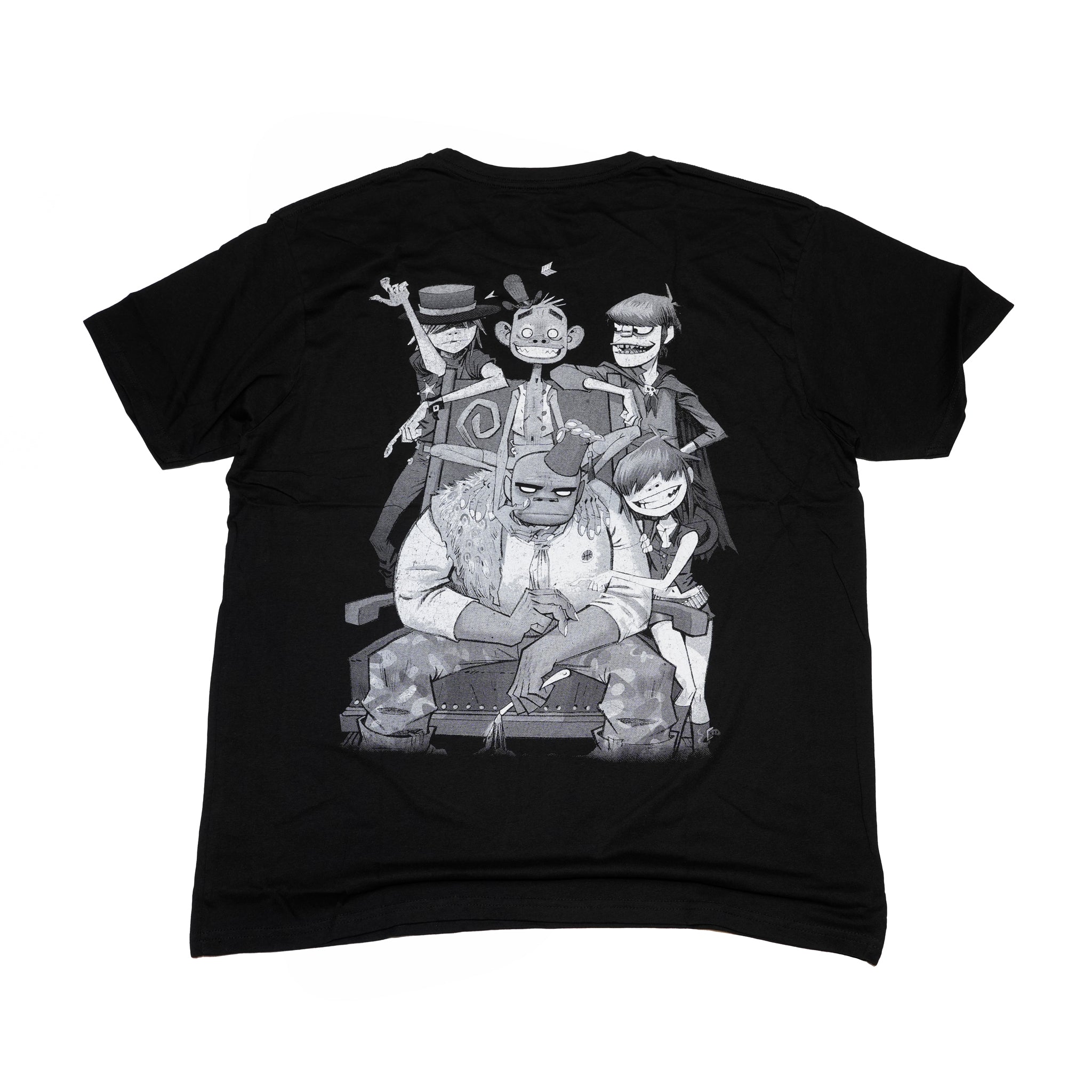 Gorillaz Unisex T-Shirt: Pocket Spray - George Group (Black) (Back Print) | 【CULTURE TEE】GORTS26MB【ネコポス選択可能】