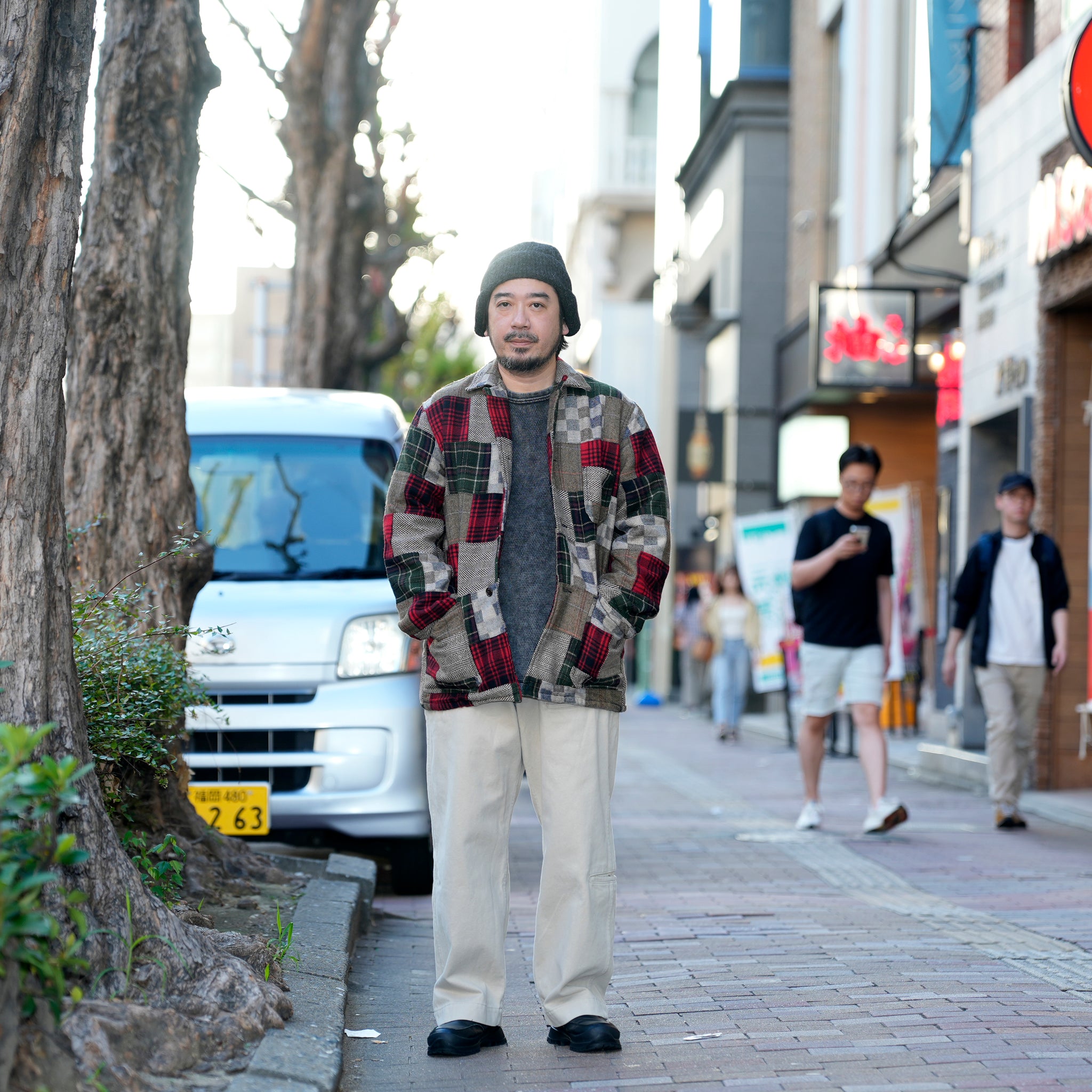 Italian Jail Jacket w/Lining | Color_Wool Patchwork | No_m32880-4_wool patchwork【MONITALY_モニタリー】