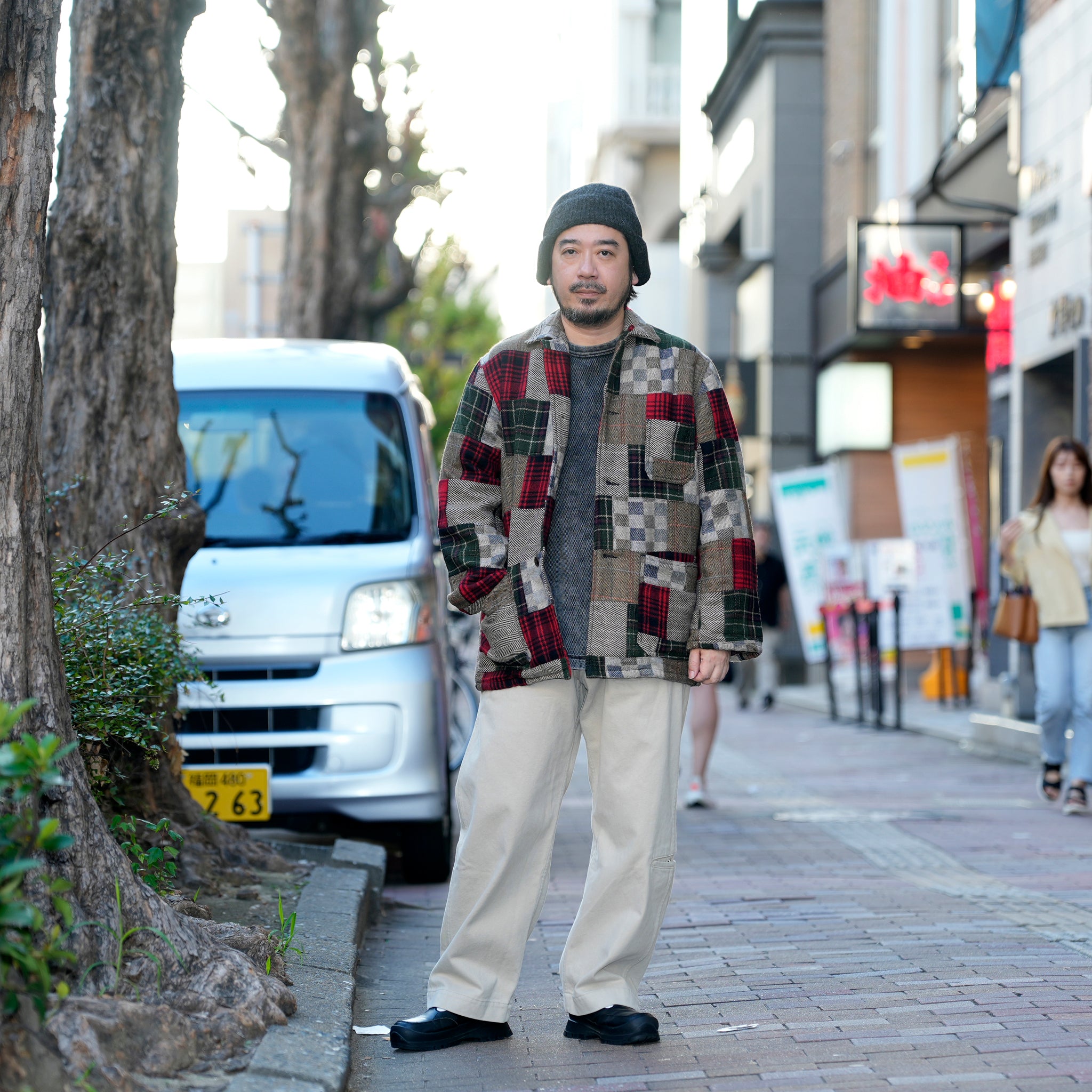 Italian Jail Jacket w/Lining | Color_Wool Patchwork | No_m32880-4_wool patchwork【MONITALY_モニタリー】