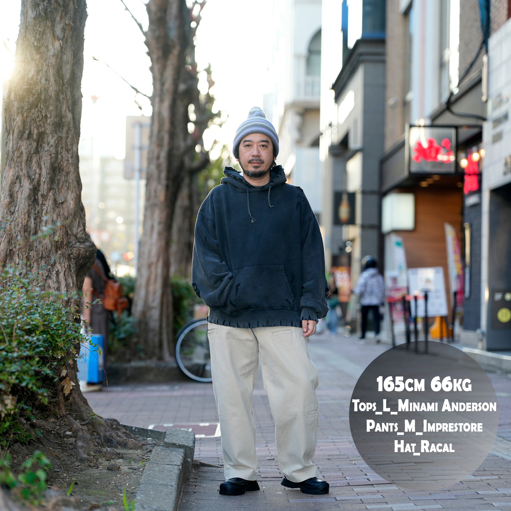 Distressed Sweat Parka | Color_Black | No_lot : 25#07-3030-0_black【MINAMI ANDERSON_ミナミアンダーソン】