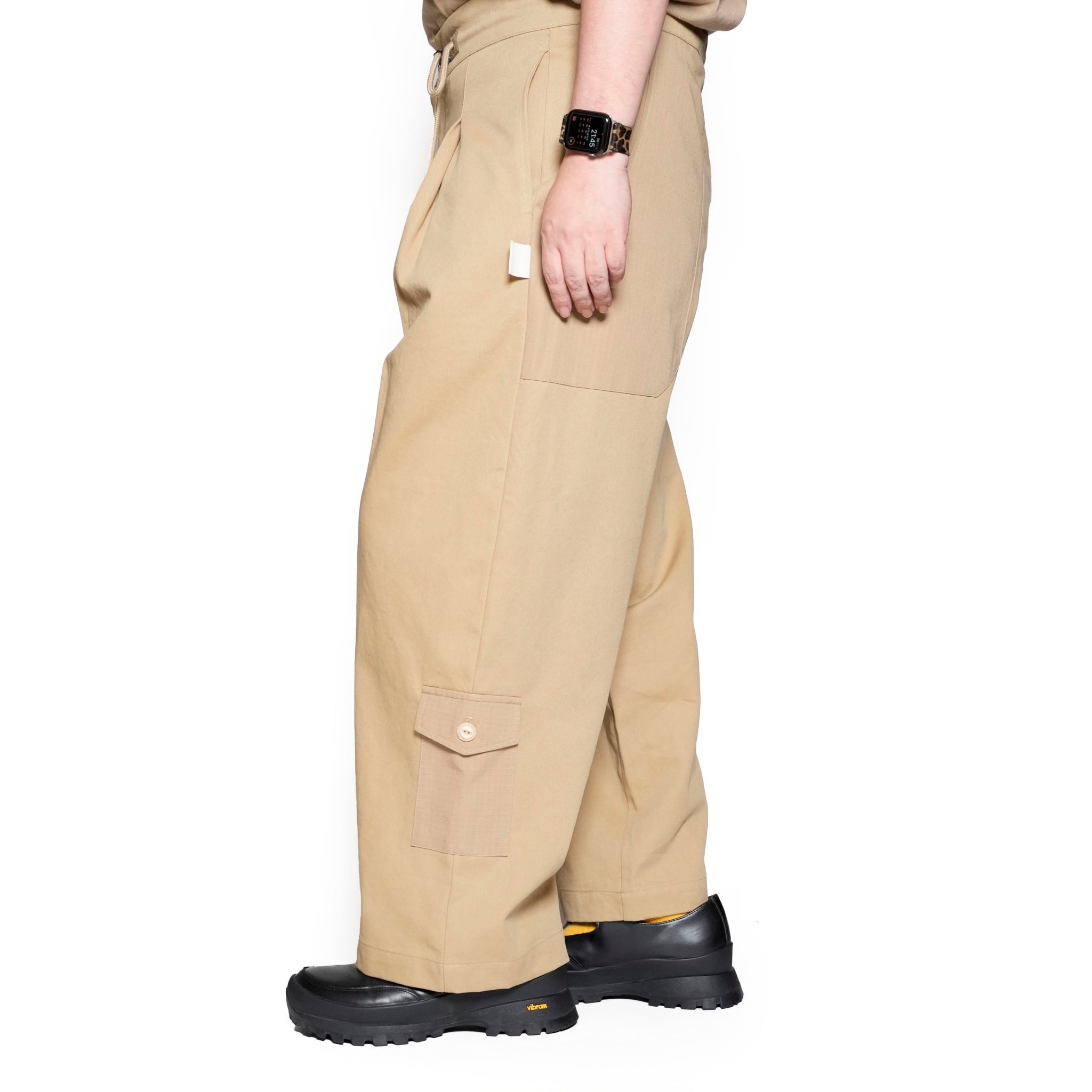 G63302A_BG | PATCHWORK WIDE WORK PANTS A type- BG【GORT_ゴート】