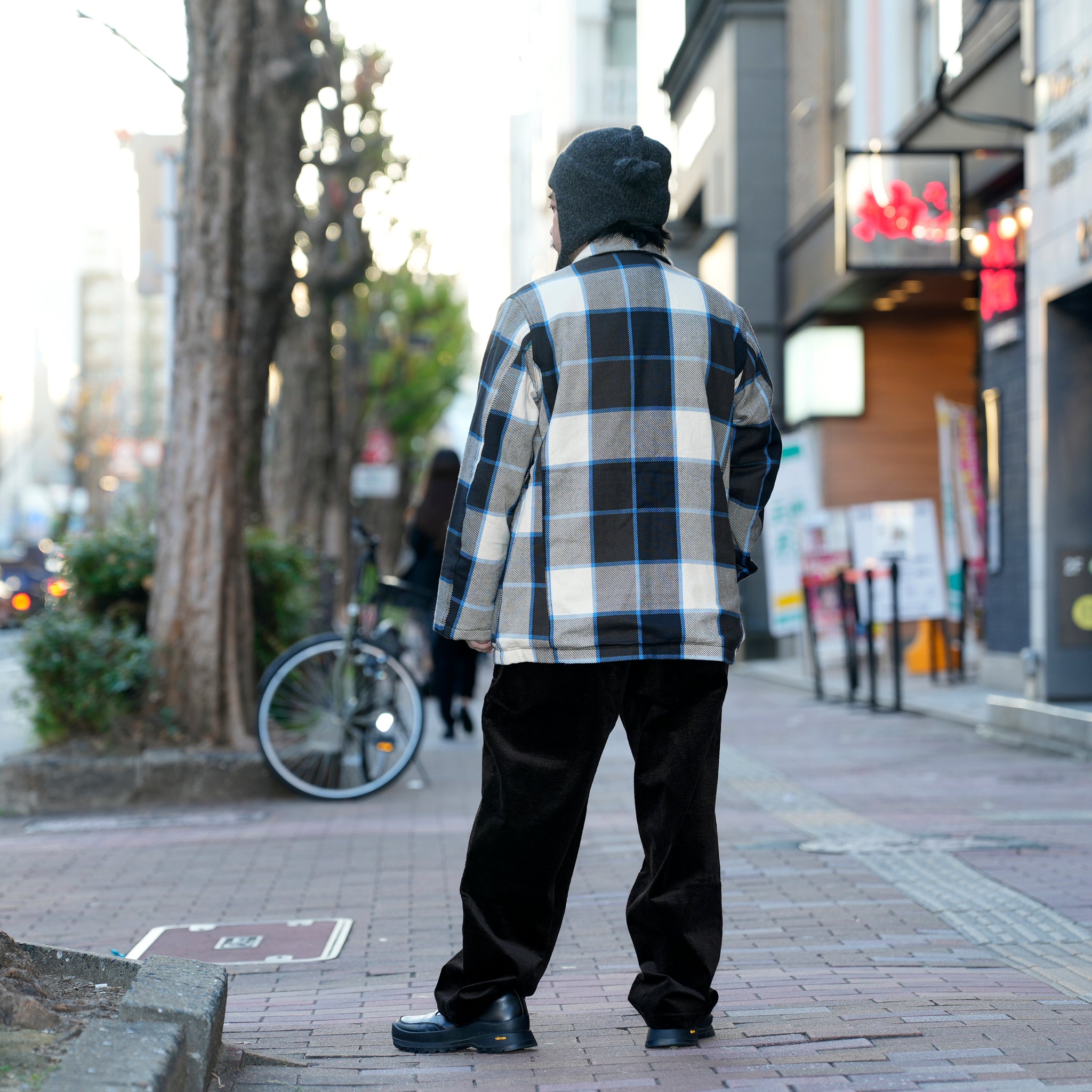 Italian Drop Lapel Jacket | Color_Check 72909-A | No_m32870-2_check 72909-a【MONITALY_モニタリー】