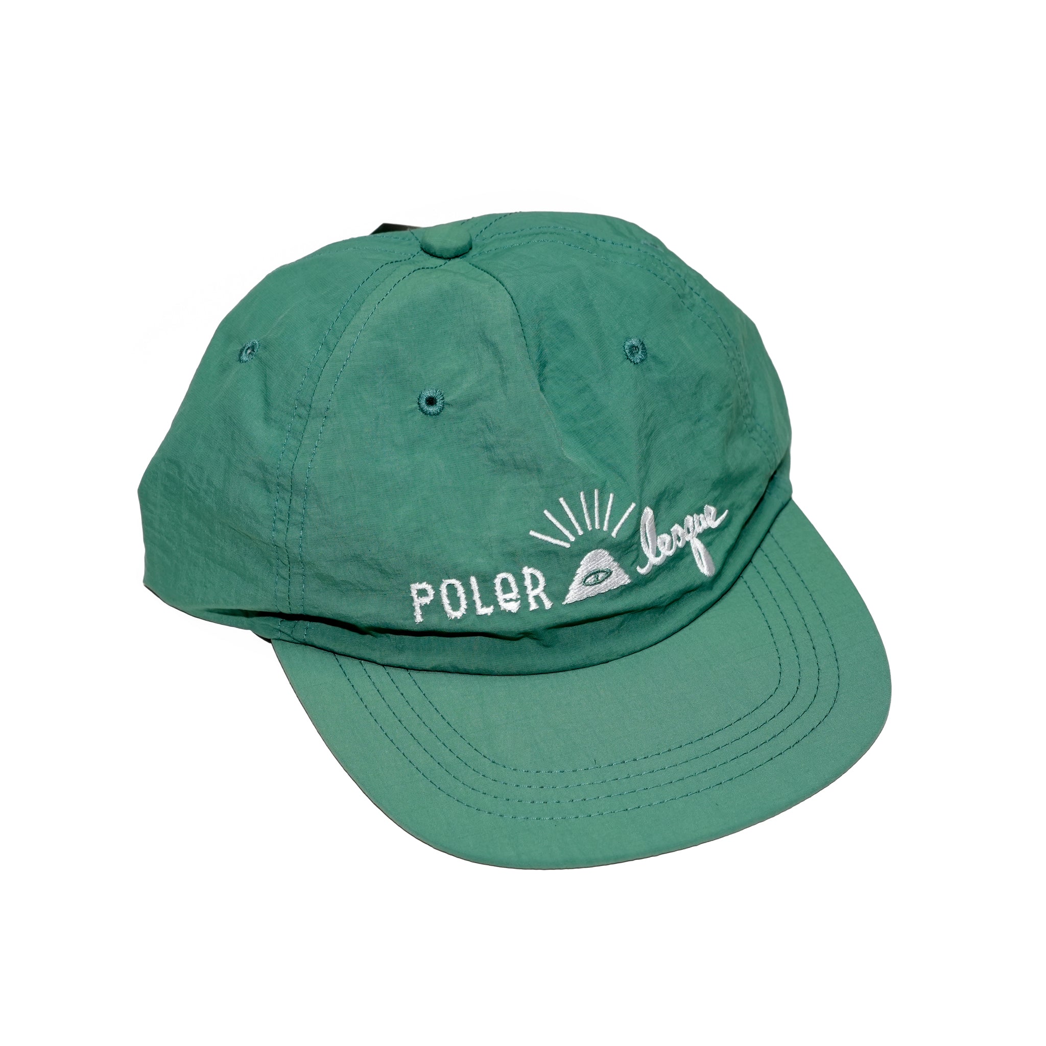 EMB NYLON CAP | Color:Green【POLER_ポーラー】251MCV0200