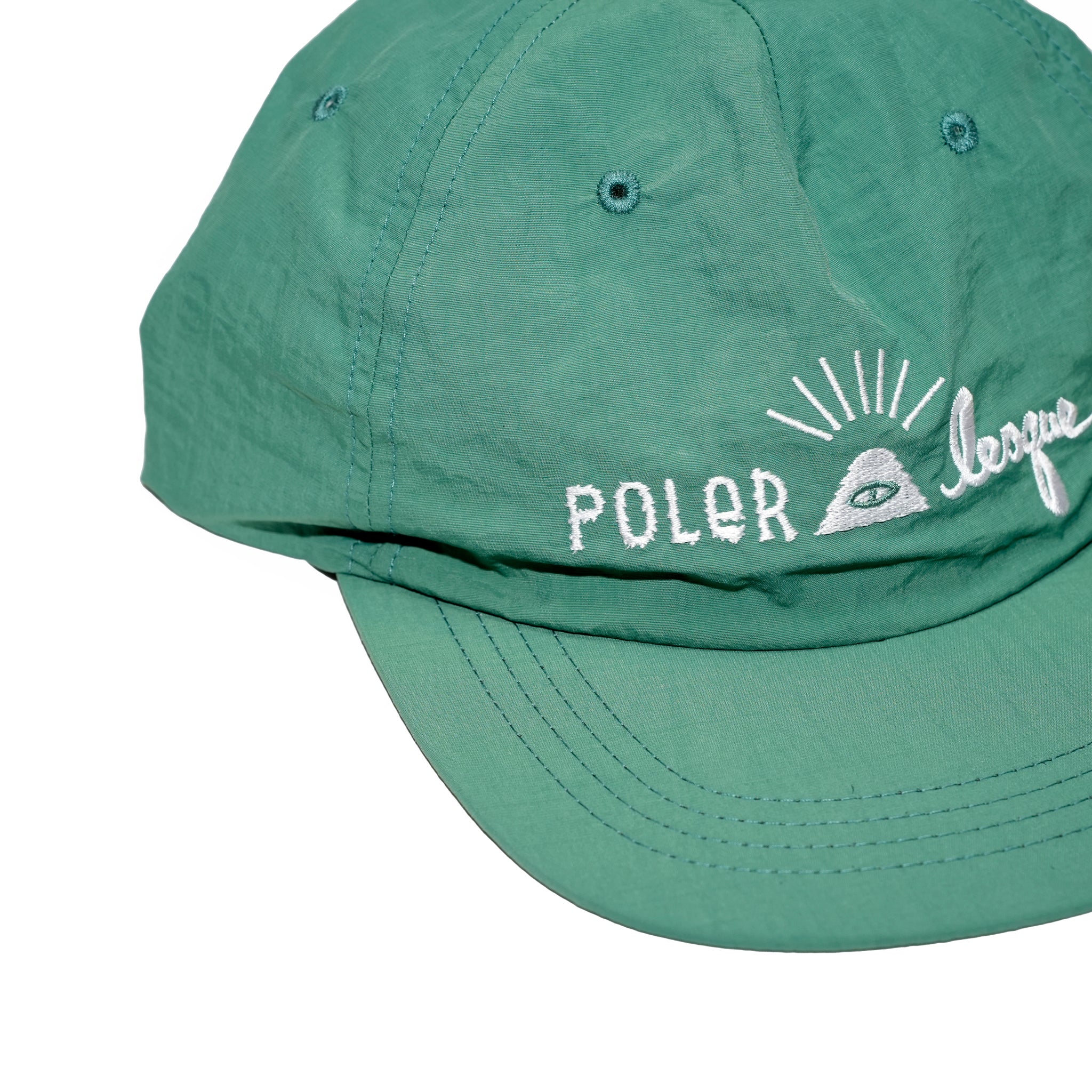 EMB NYLON CAP | Color:Green【POLER_ポーラー】251MCV0200