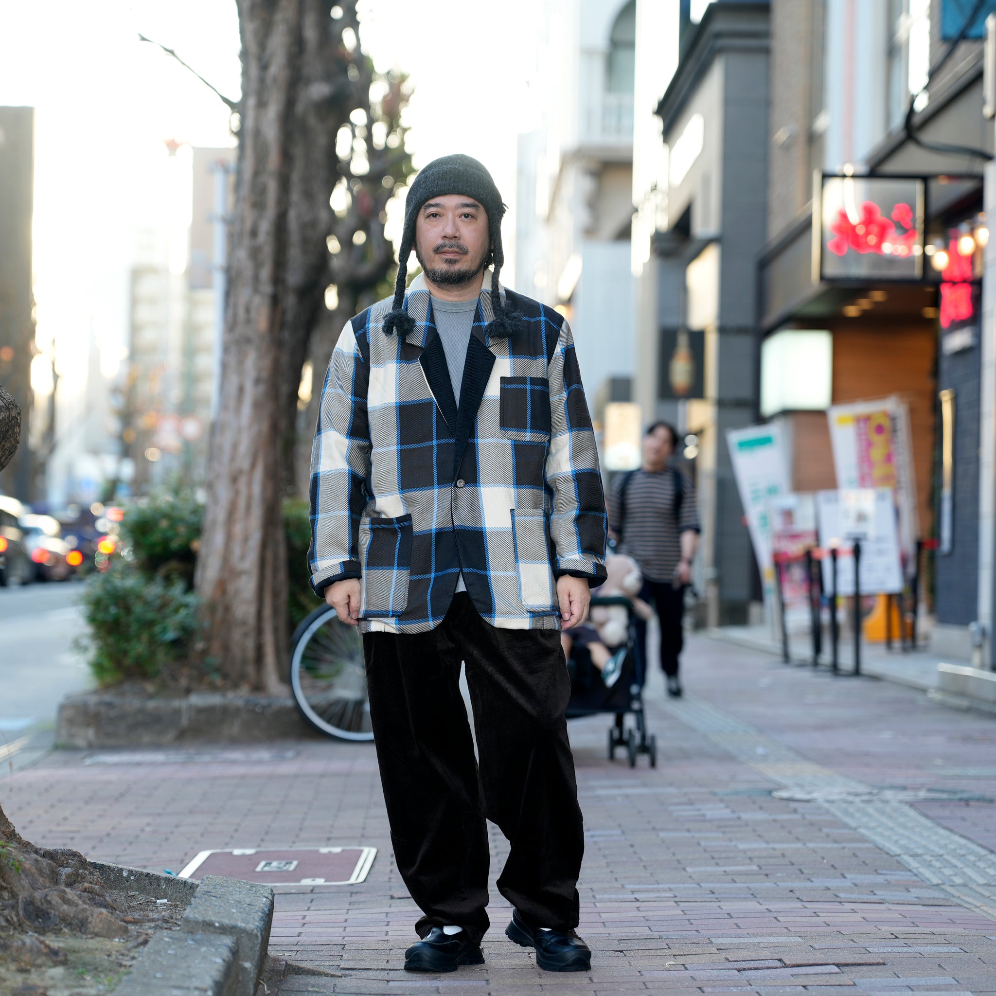 Italian Drop Lapel Jacket | Color_Check 72909-A | No_m32870-2_check 72909-a【MONITALY_モニタリー】