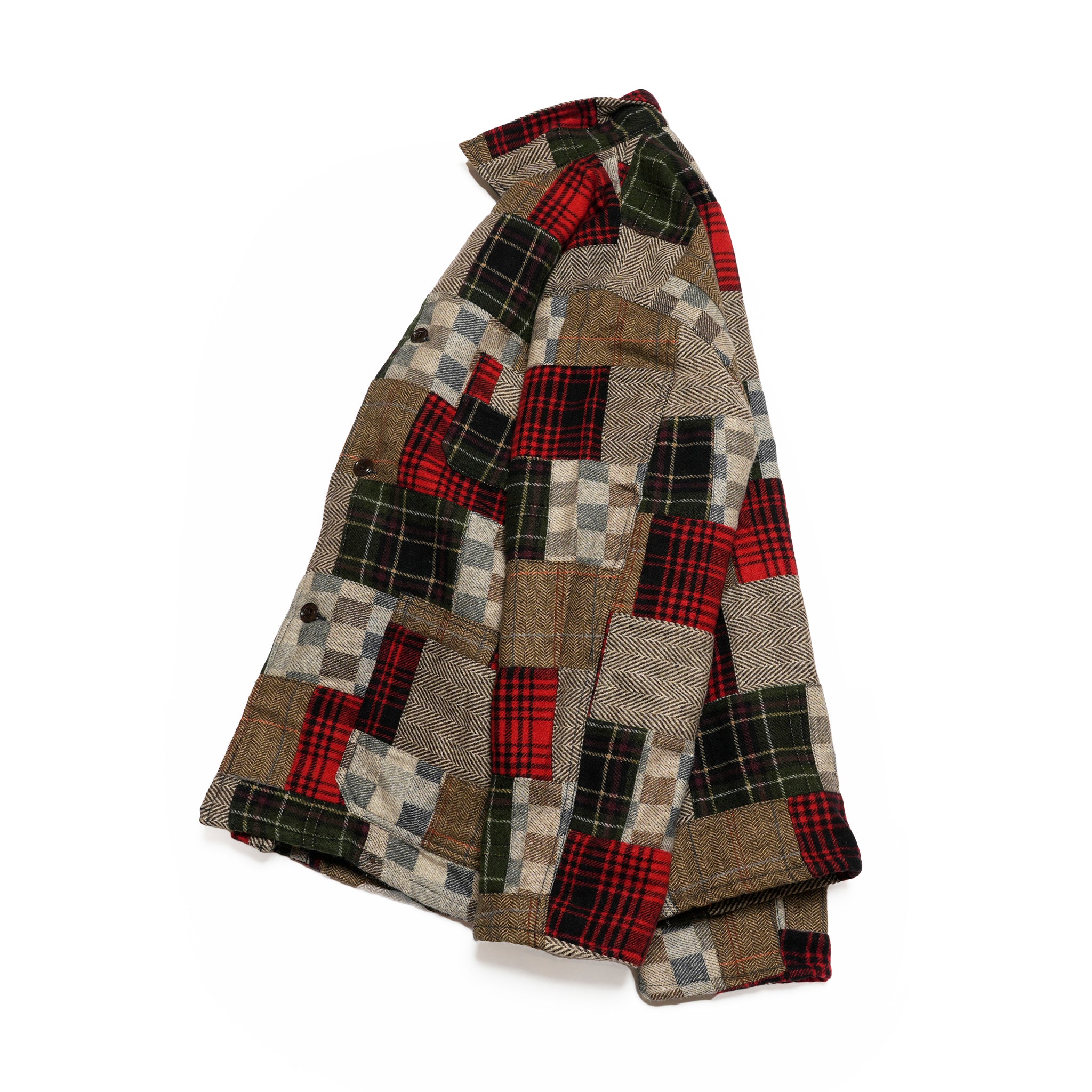 Italian Jail Jacket w/Lining | Color_Wool Patchwork | No_m32880-4_wool patchwork【MONITALY_モニタリー】