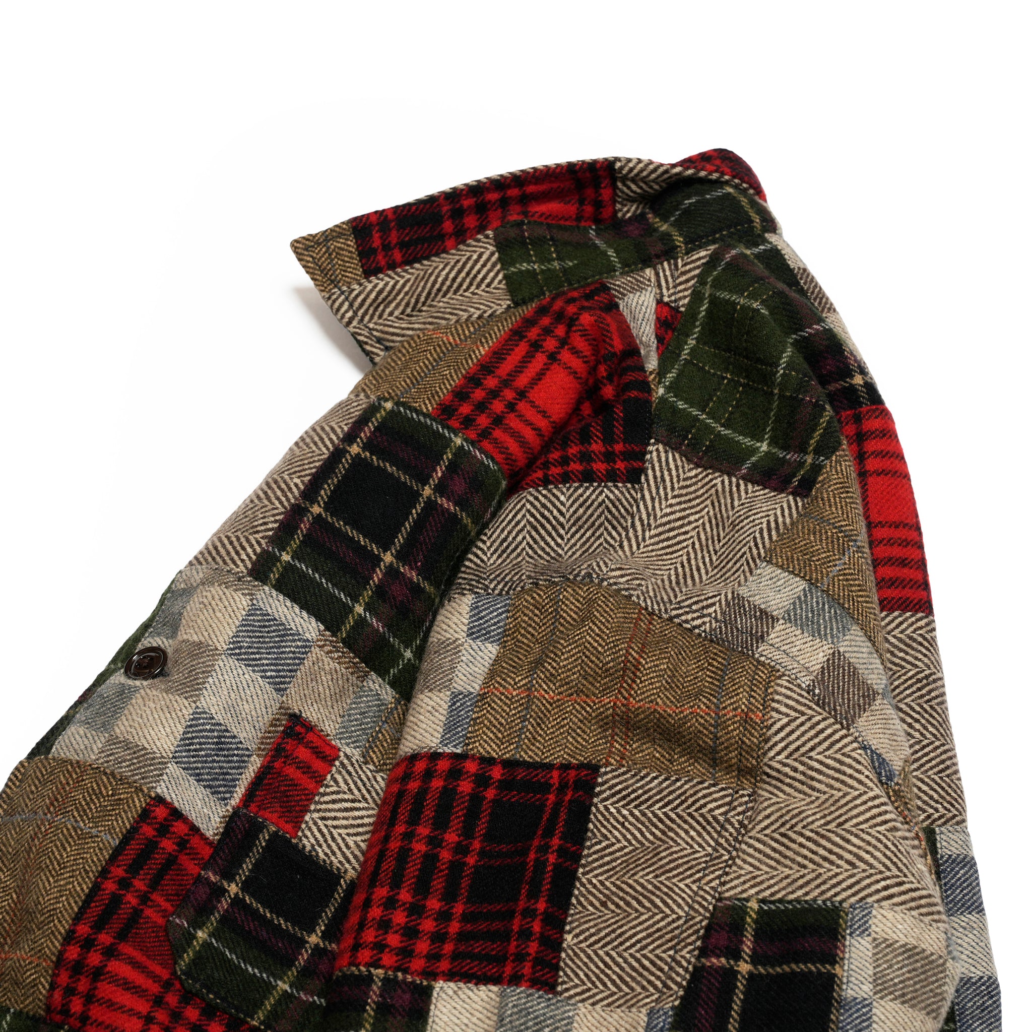 Italian Jail Jacket w/Lining | Color_Wool Patchwork | No_m32880-4_wool patchwork【MONITALY_モニタリー】