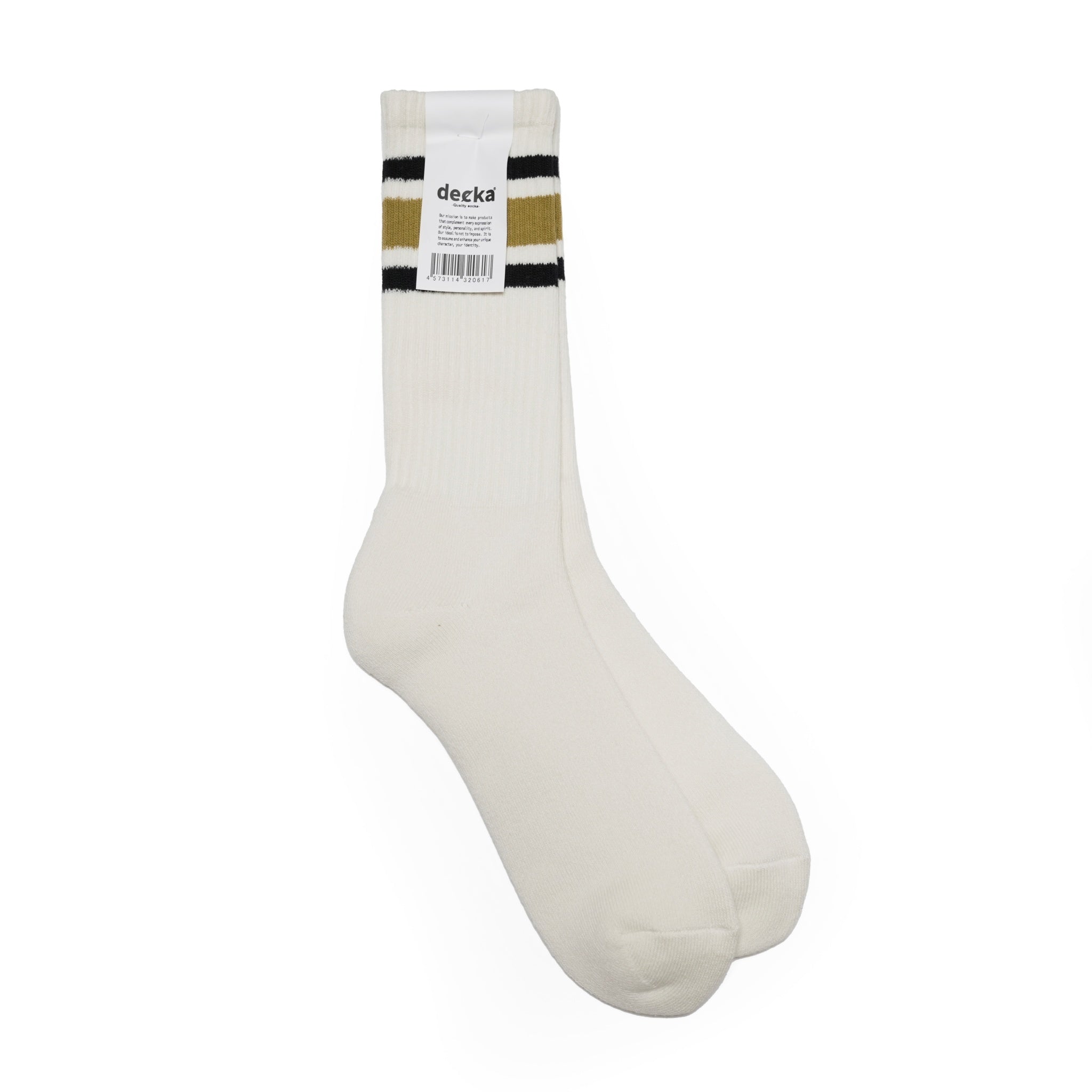 [de-11] 80’s SKATER Socks【DECKA Quality SOCKS_デッカクオリティソックス】【ネコポス選択可能】 Yellow / WOMAN_Size-1