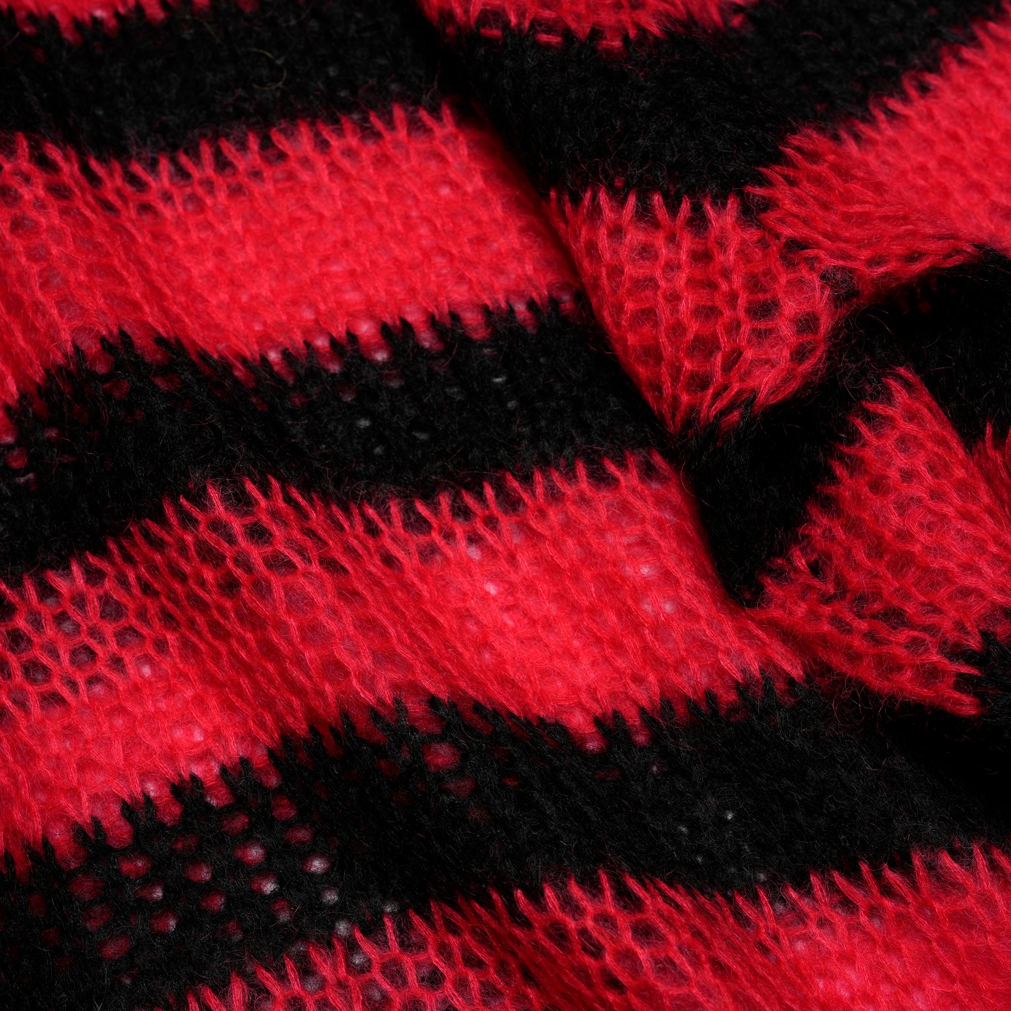 Mesh Mohair knit / Red【AMBERGLEAM_アンバーグリーム】1320151113