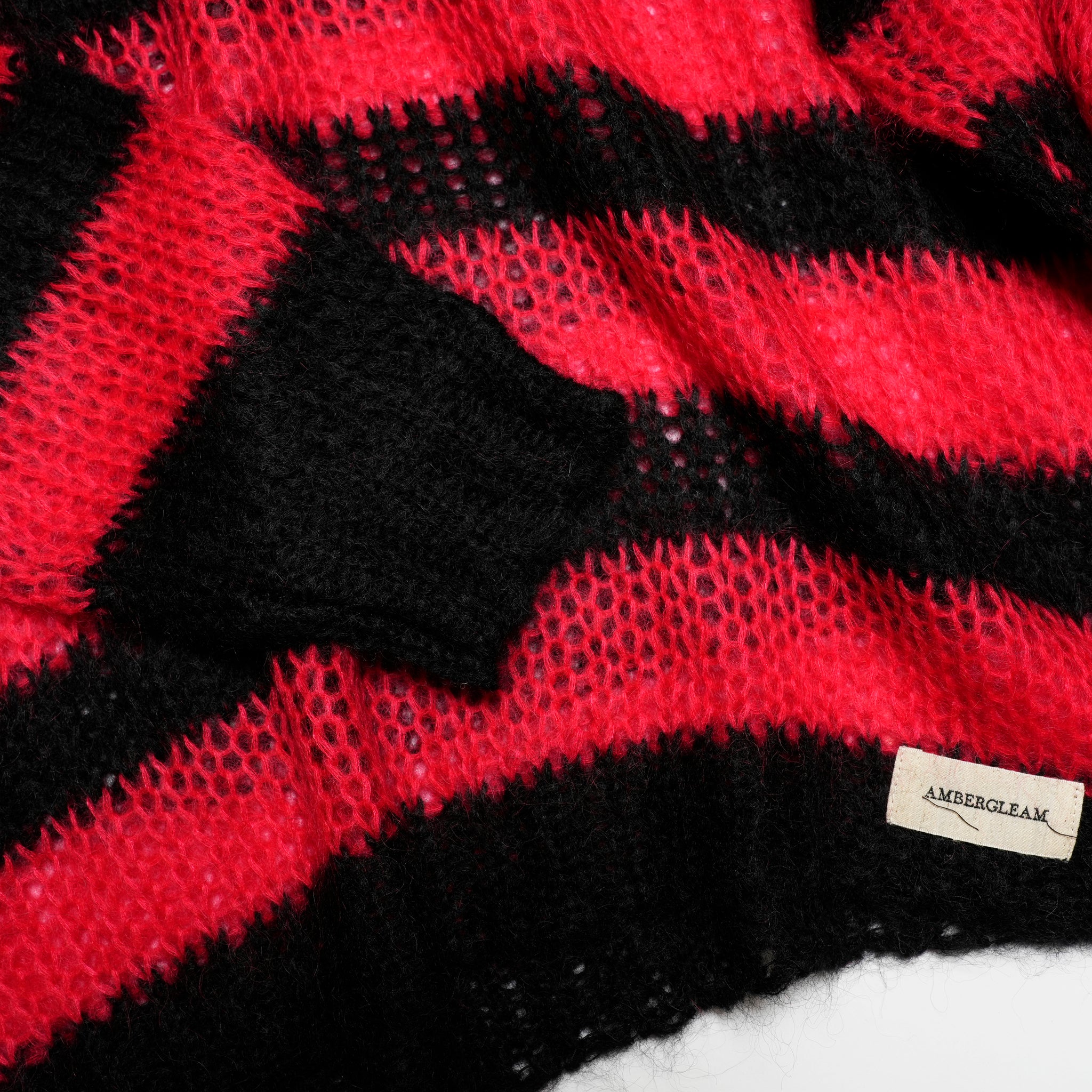 Mesh Mohair knit / Red【AMBERGLEAM_アンバーグリーム】1320151113