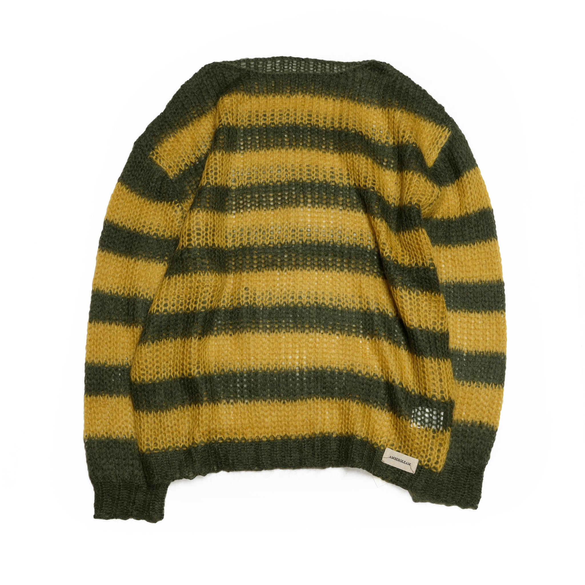 Mesh Mohair knit / Yellow【AMBERGLEAM_アンバーグリーム】1320151113