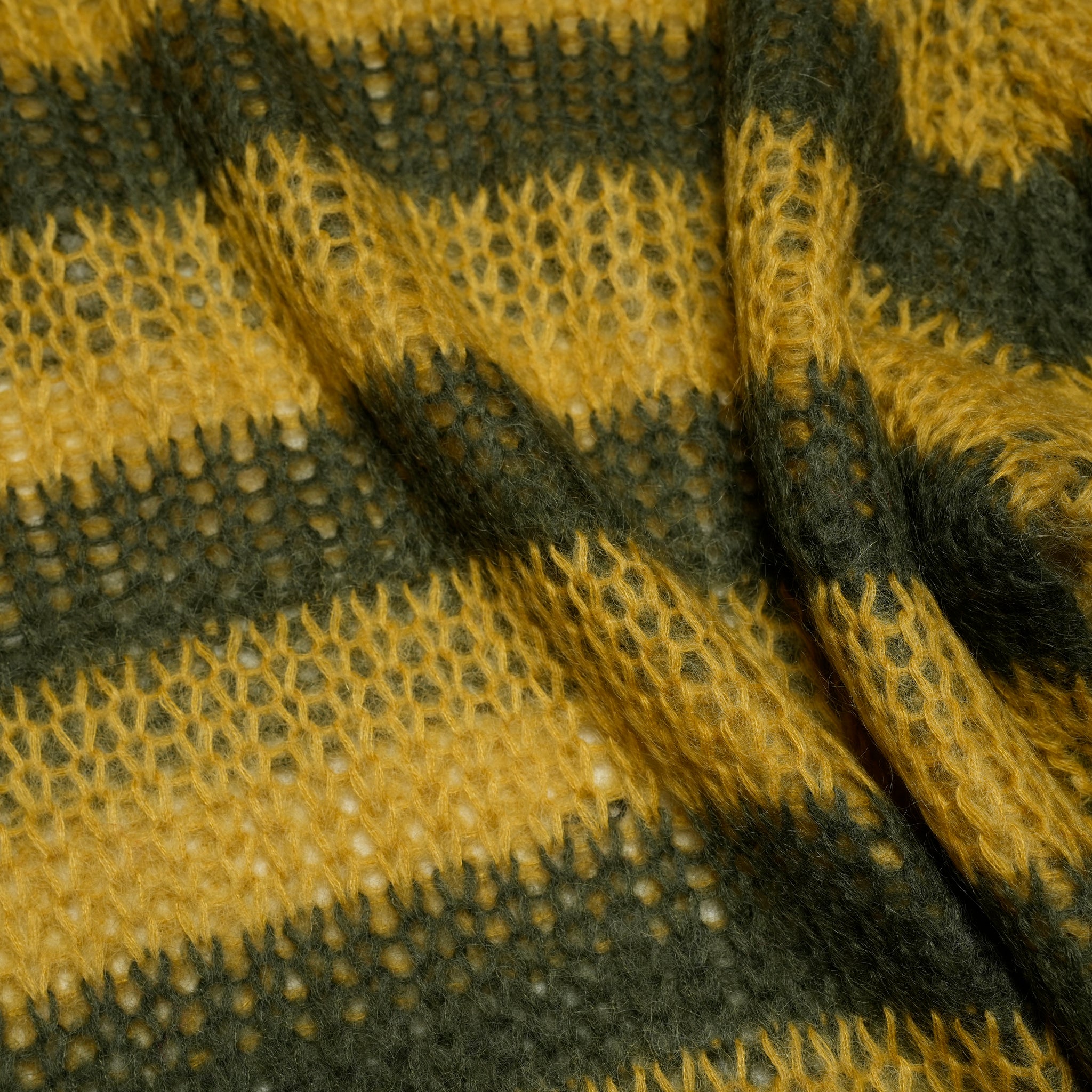 Mesh Mohair knit / Yellow【AMBERGLEAM_アンバーグリーム】1320151113