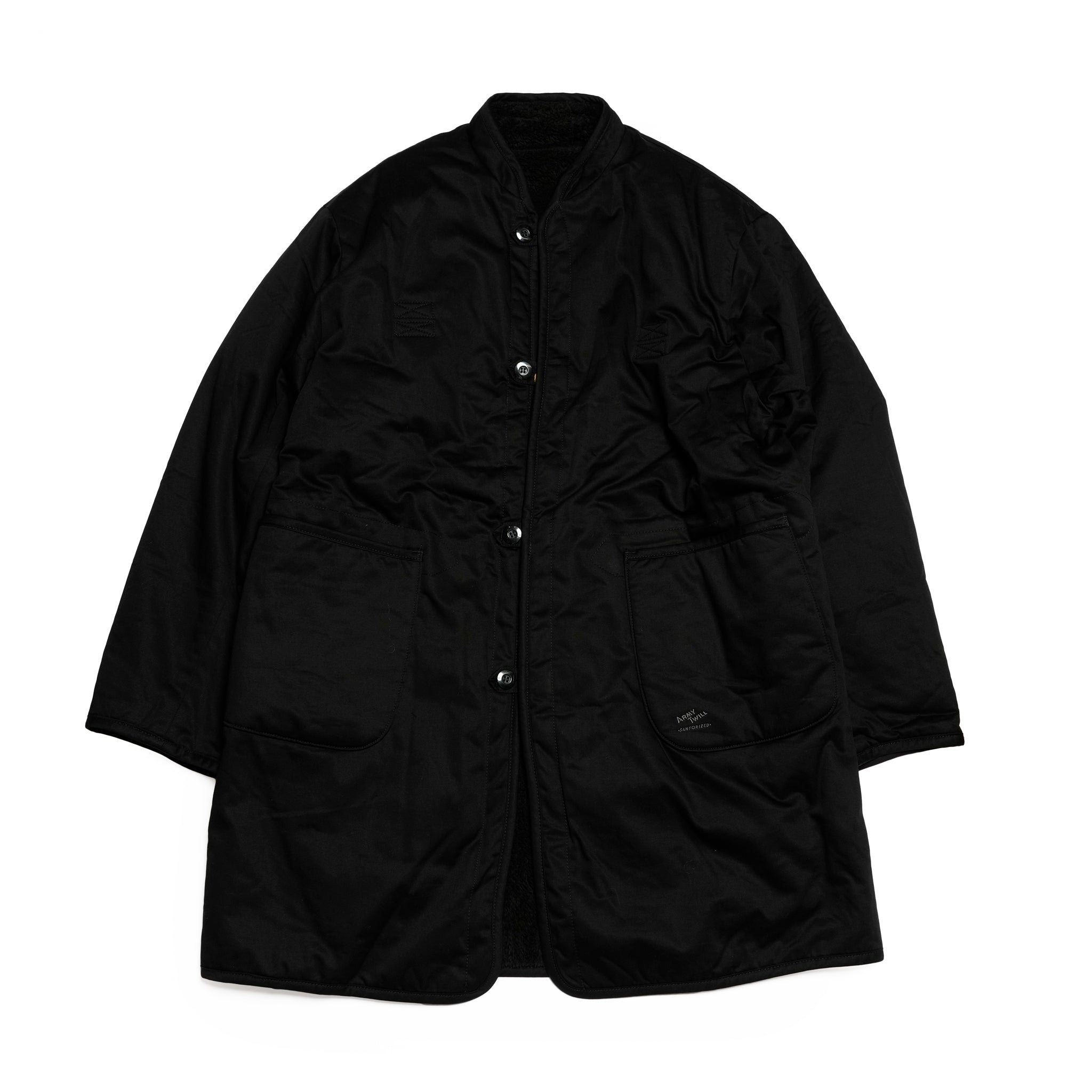 Broken Twill Reversible Coat | Color_Black | No_am-2554007_black【ARMY TWILL_アーミーツイル】