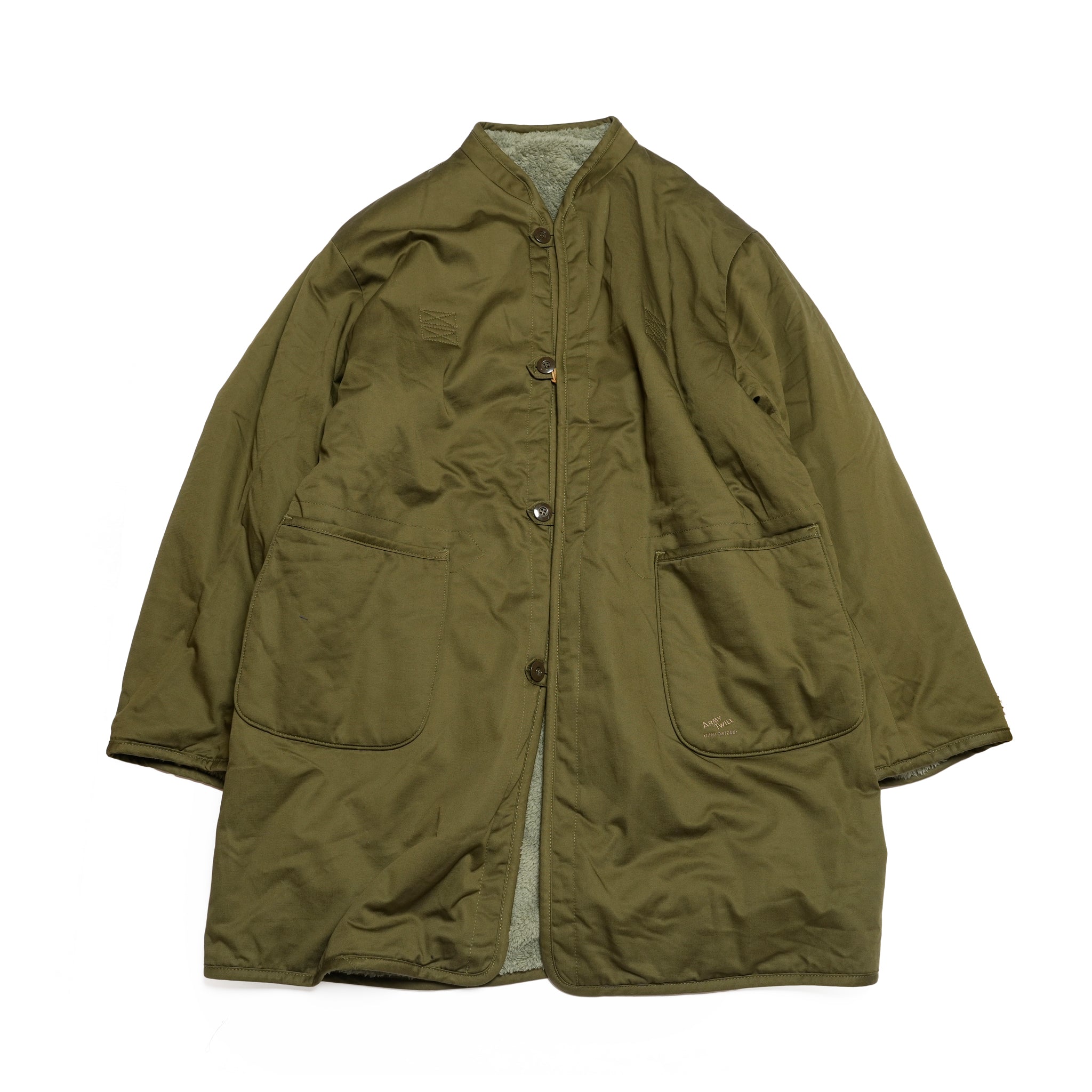 Broken Twill Reversible Coat | Color_Khaki | No_am-2554007_khaki【ARMY TWILL_アーミーツイル】
