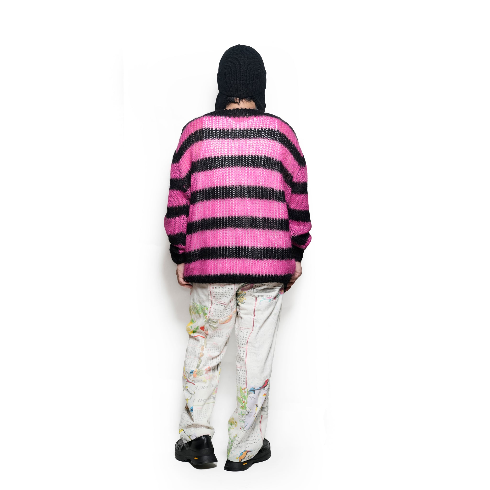 Mesh Mohair knit / Pink【AMBERGLEAM_アンバーグリーム】1320151113
