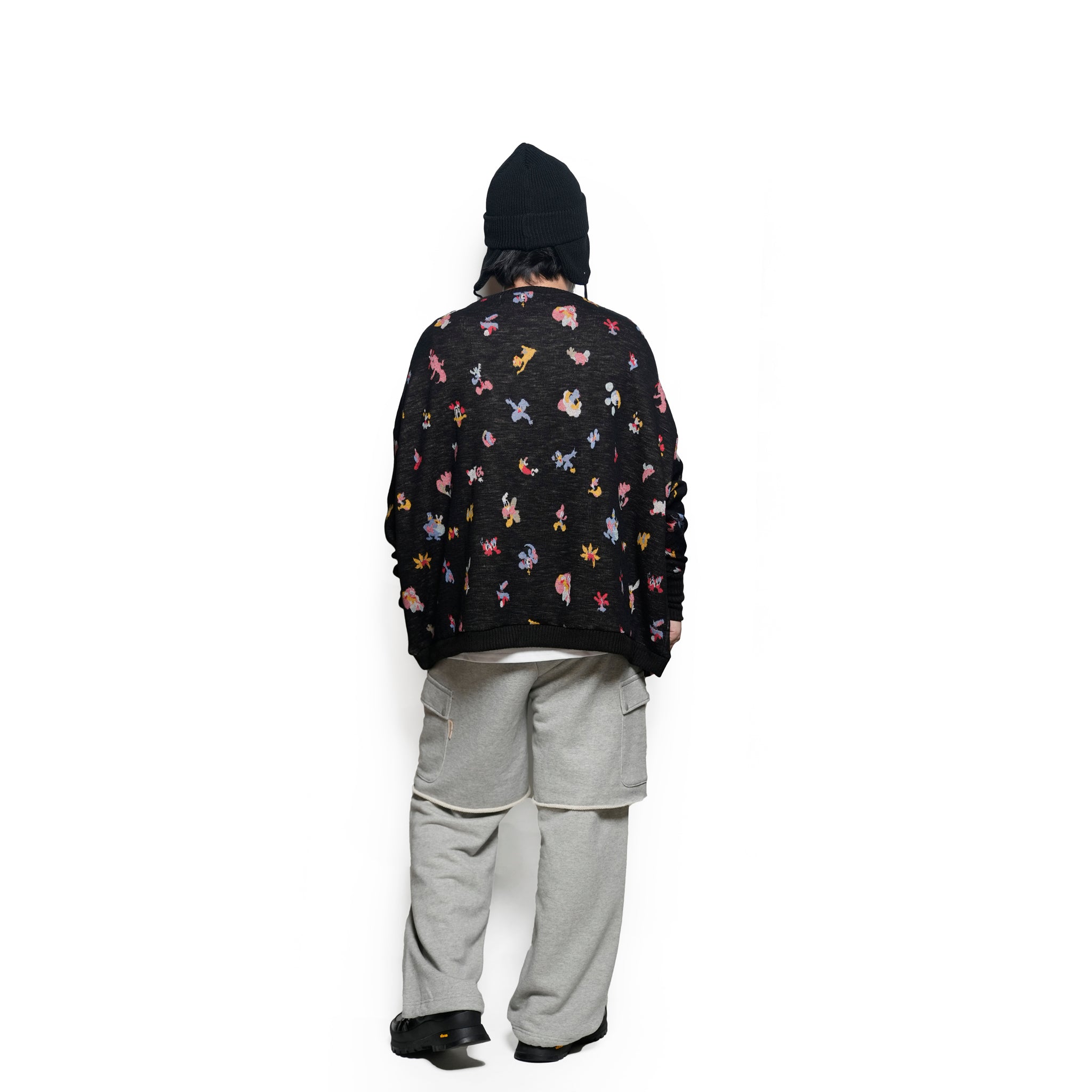 Origin Jacquard Pullover | Color_Melt Bk | No_bsd25aw-11_melt bk【BEDSIDEDRAMA_ベッドサイドドラマ】