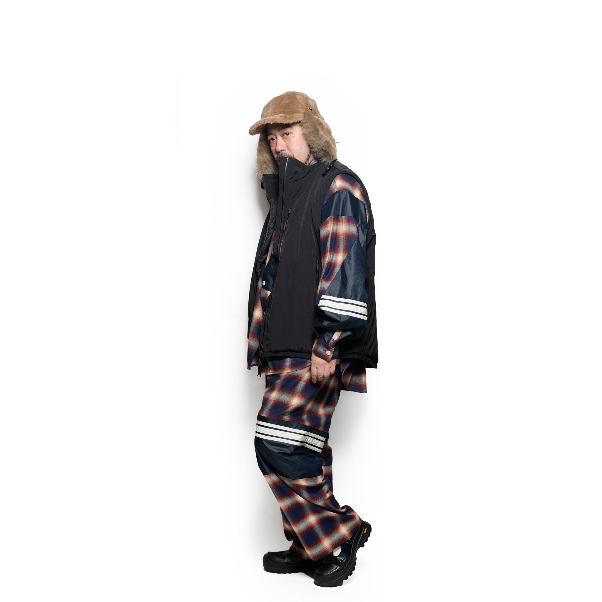 ombre check Pants | Color_Red | No_k-4968_red【MASTERKEY_マスターキー】【Addiction別注】