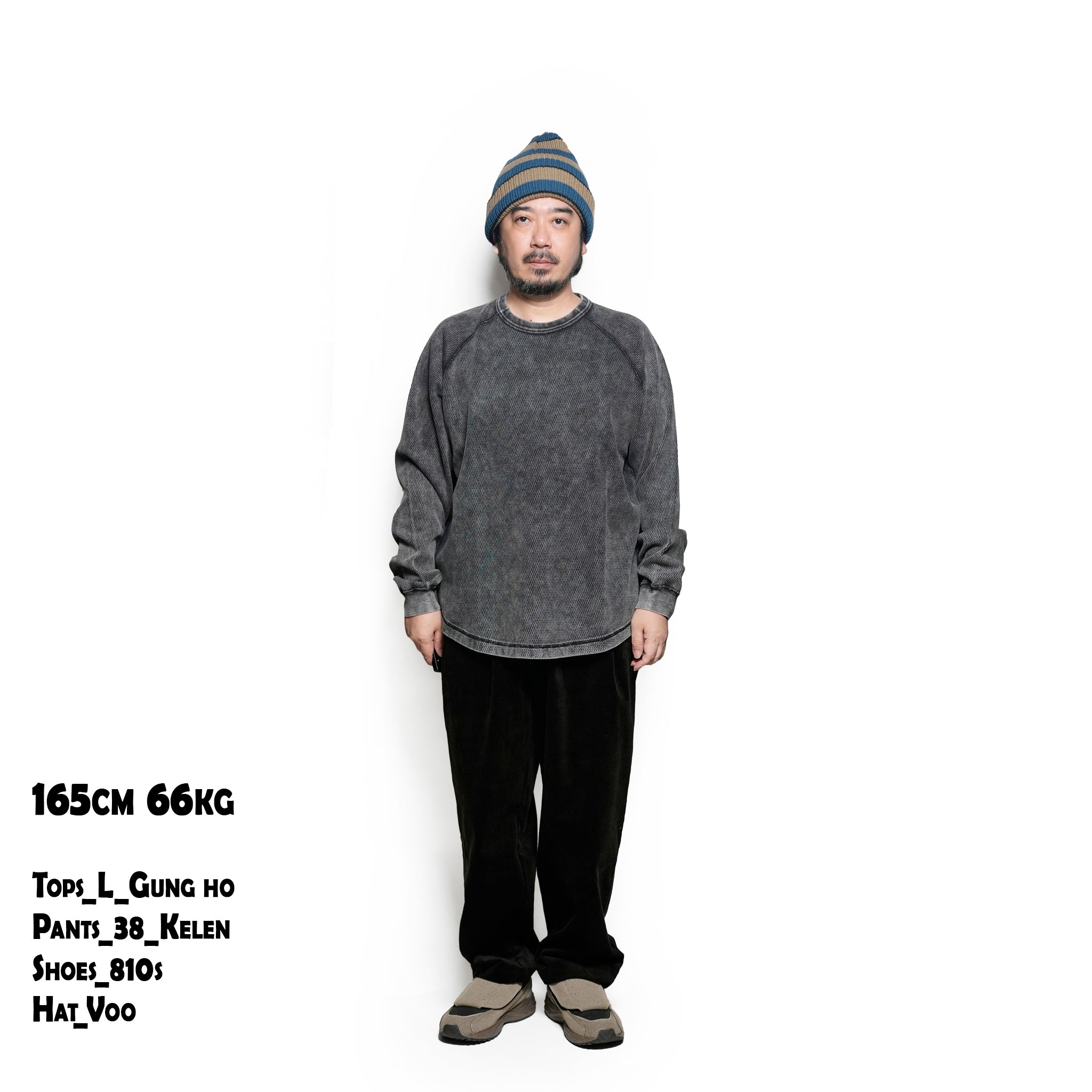 THERMAL CREWNECK | Color_Black | No_gh5f009_black【GUNG HO_ガンホー】