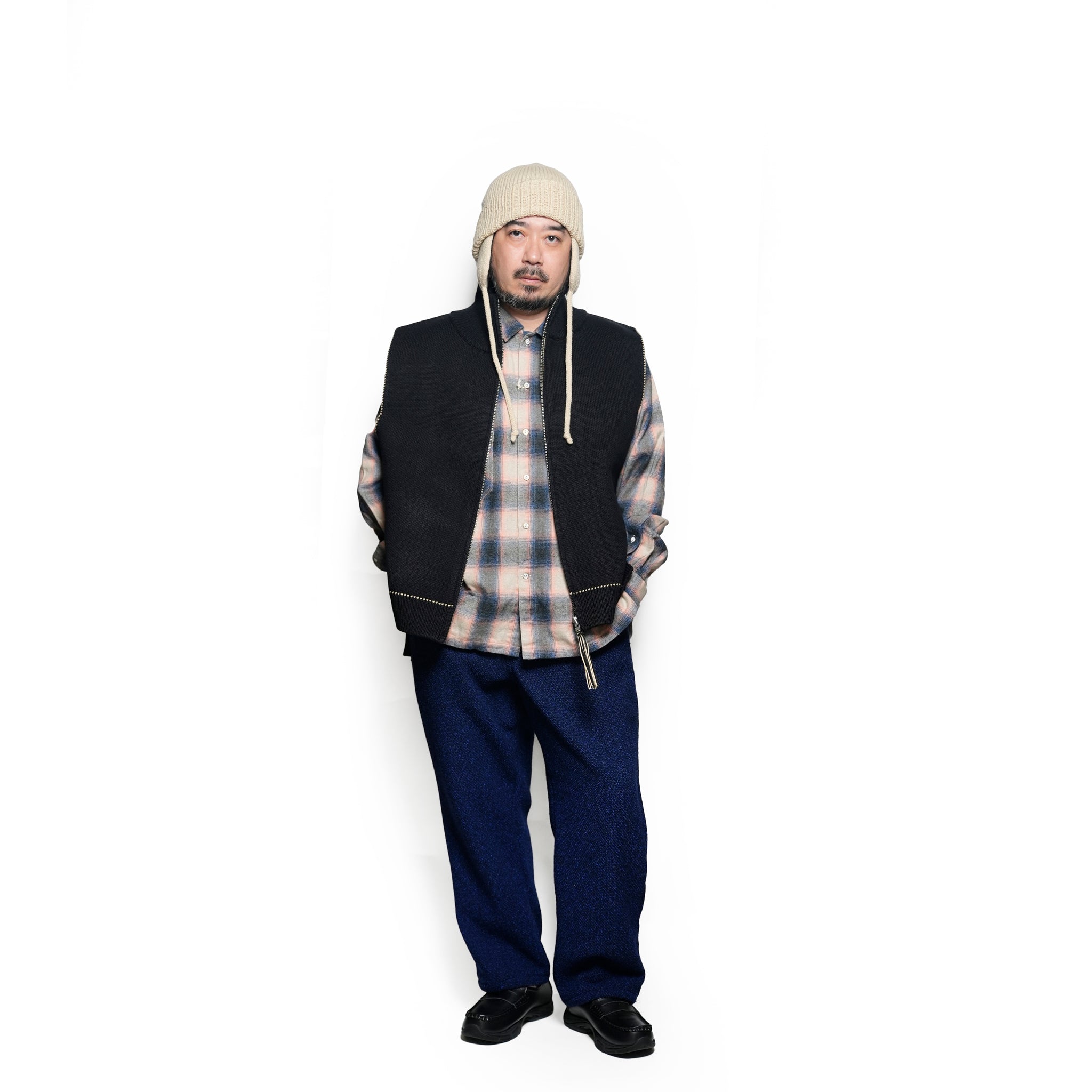 AMBERGLEAM フリンジベストセーター 八木勇征着用】AMBERGLEAM アンバーグリーム フリンジベストセーター