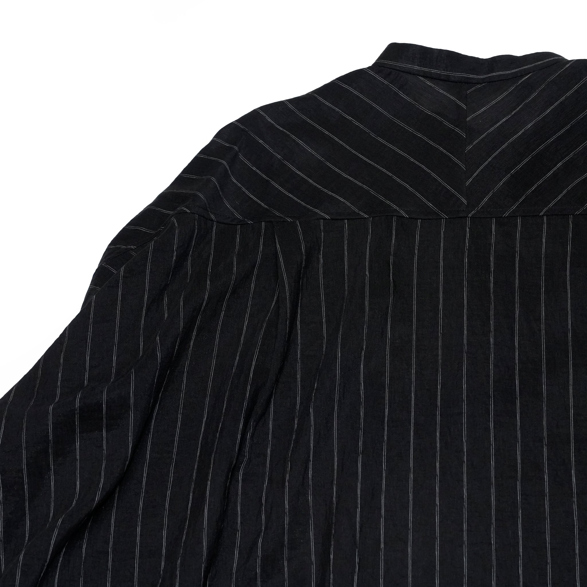 25163-4309P_black | ストライプポンチョシャツ | Color:Black【ANGELINA_アンジェリーナ】