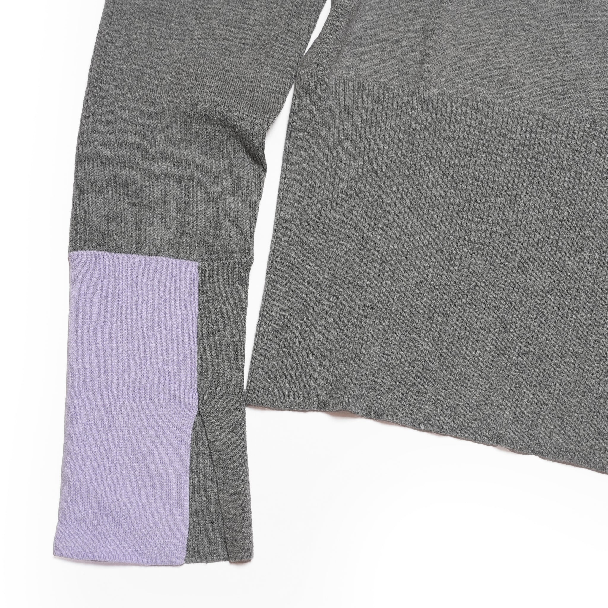 color block knit | Color_Gray | No_wht25fkn4039_gy【WHYTO_ホワイト】