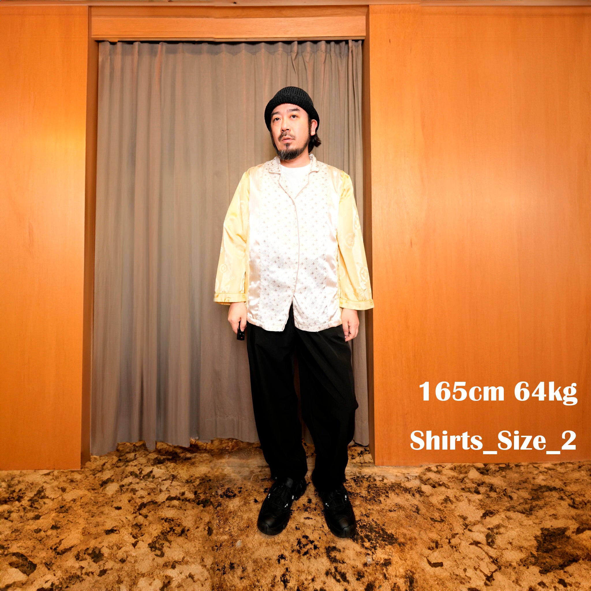 No:MR-2402674C | Name:リメイクパジャマシャツ | Color:Multi_C |  Size:2【Mr. Remake Man】【REMAKE MODEM DESIGN_モデムデザイン】