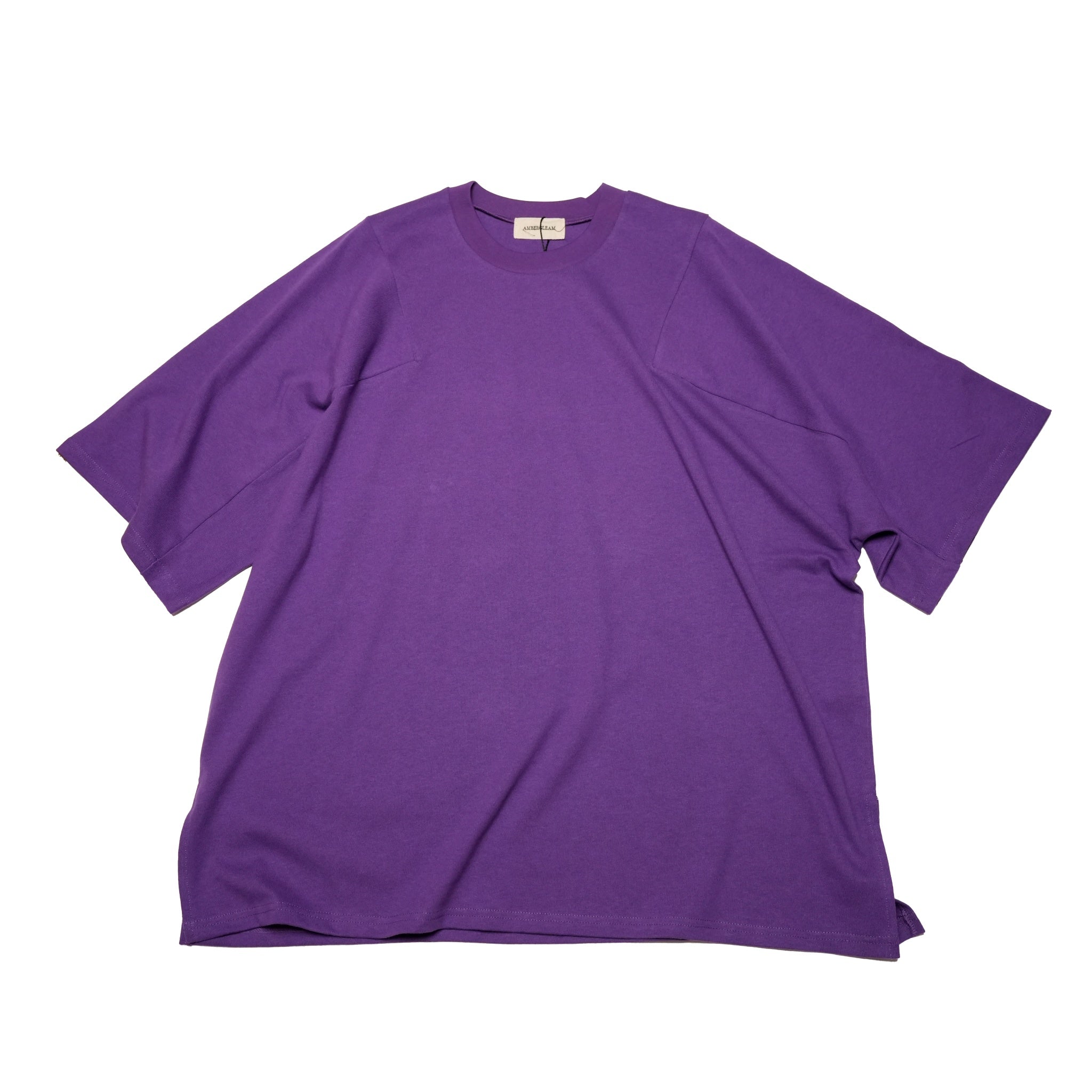 Panel Basic T-Shirt | Color:Black/Moon Gray/Bitter Orange/Violet【AMBERGLEAM_アンバーグリーム】| 1168141311