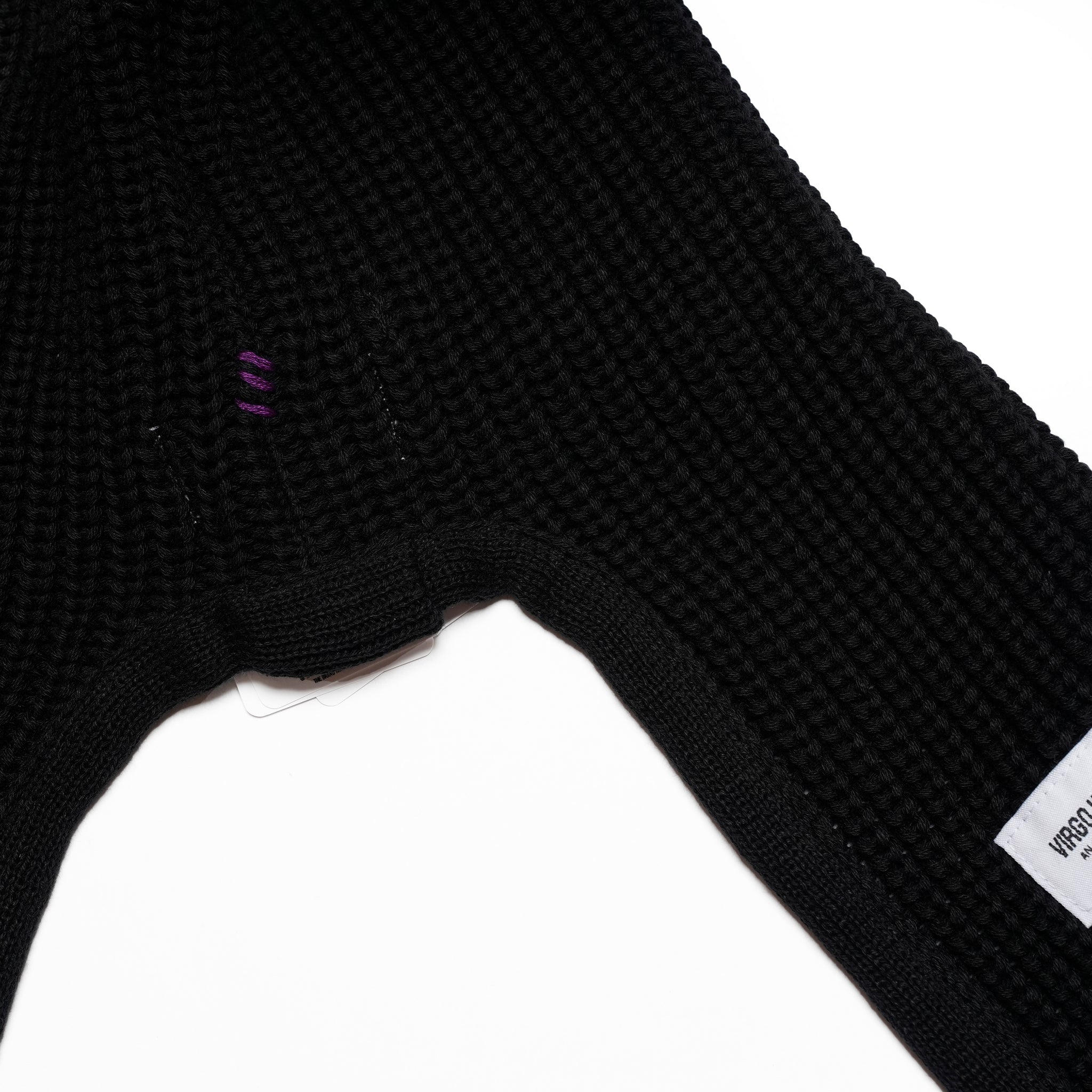 RABBIT EAR KNIT CAP | Color:Black/Gray【VIRGOwearworks_ヴァルゴウェアワークス】VG-CB-145