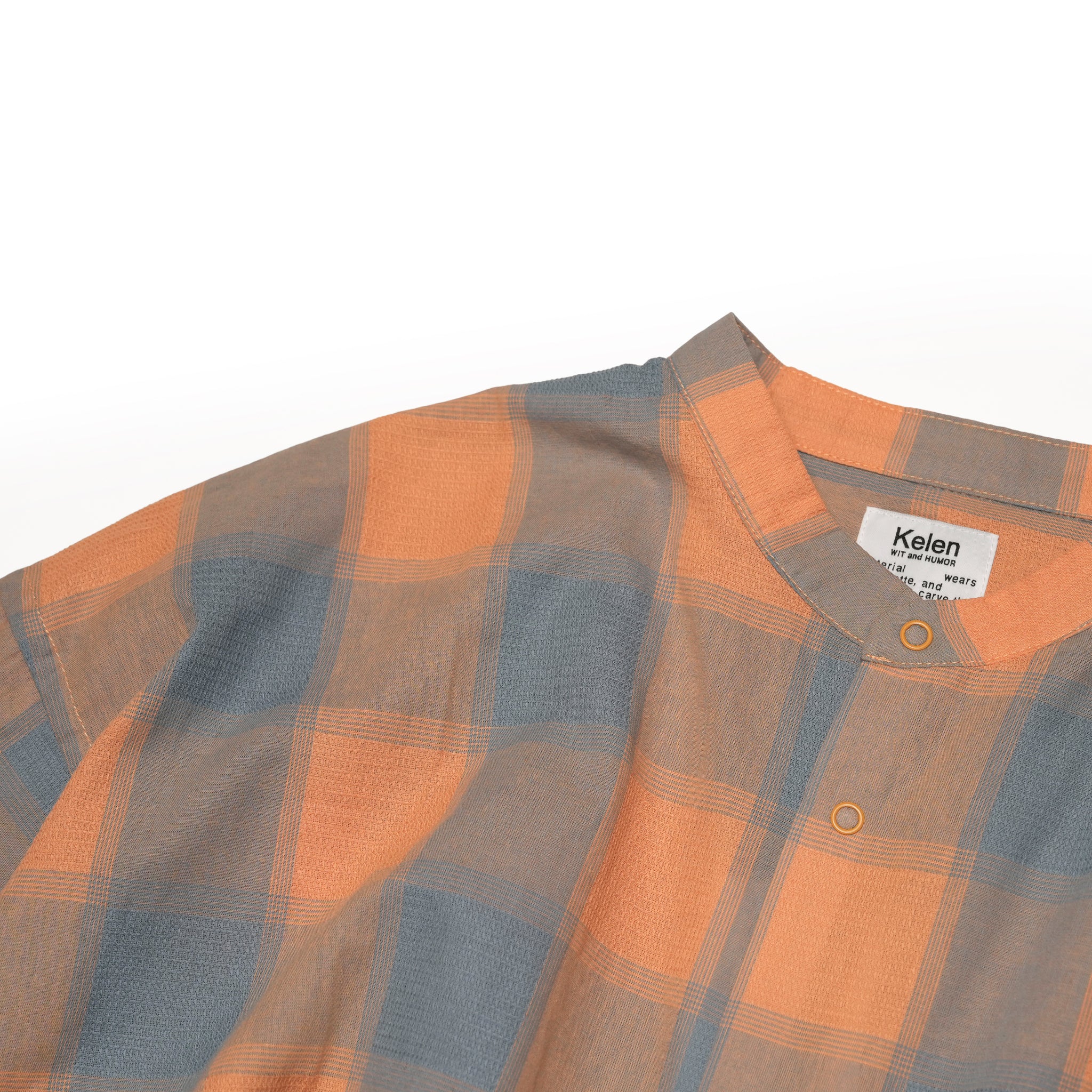LIPMOA | Color_Orange Check | No_klm25ssh1136_orgck【KELEN MEN_ケレン】