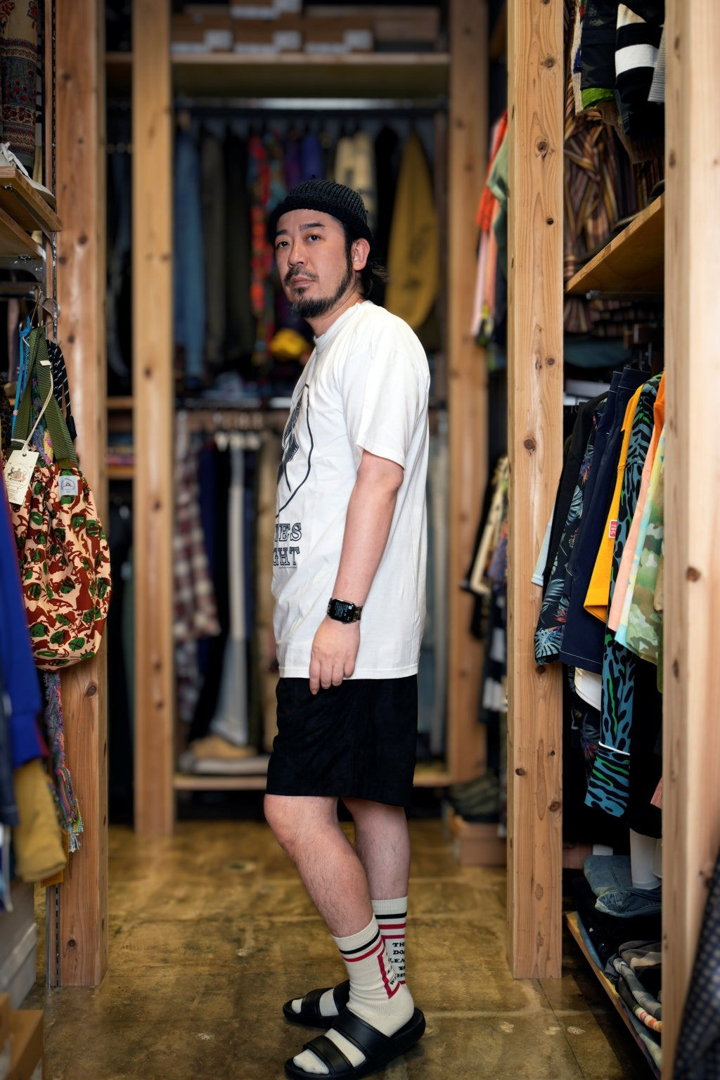 TL24S01600_w | THRIFTY LOOK / DEGREES SOFFE MILITARY TEE | Color:White【THRIFTY LOOK_スリフティールック】