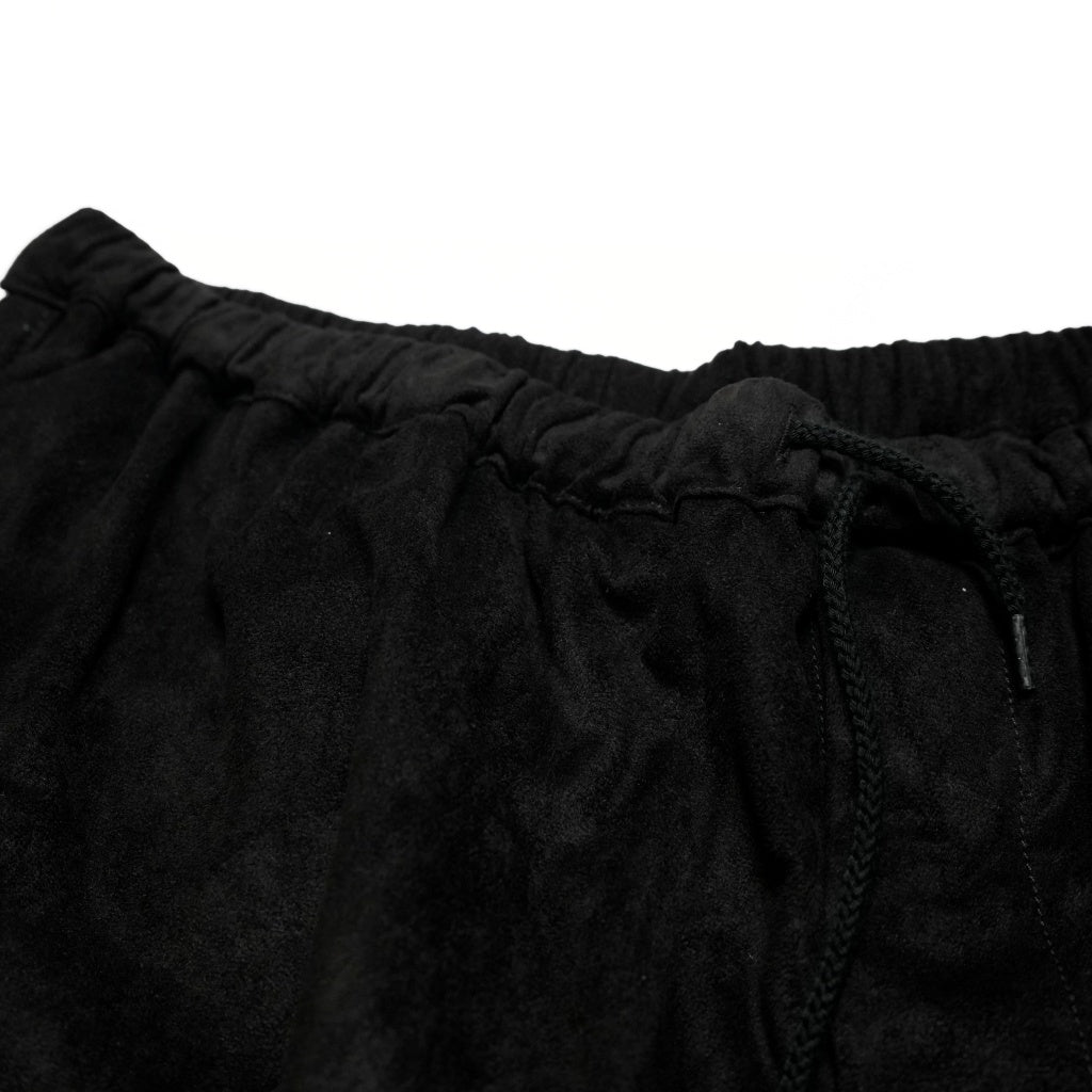 No:SN24S02000_b | Name:FAKE SUEDE BAGGY SHORT | Color:Black【SUNNY SPORTS_サニースポーツ】