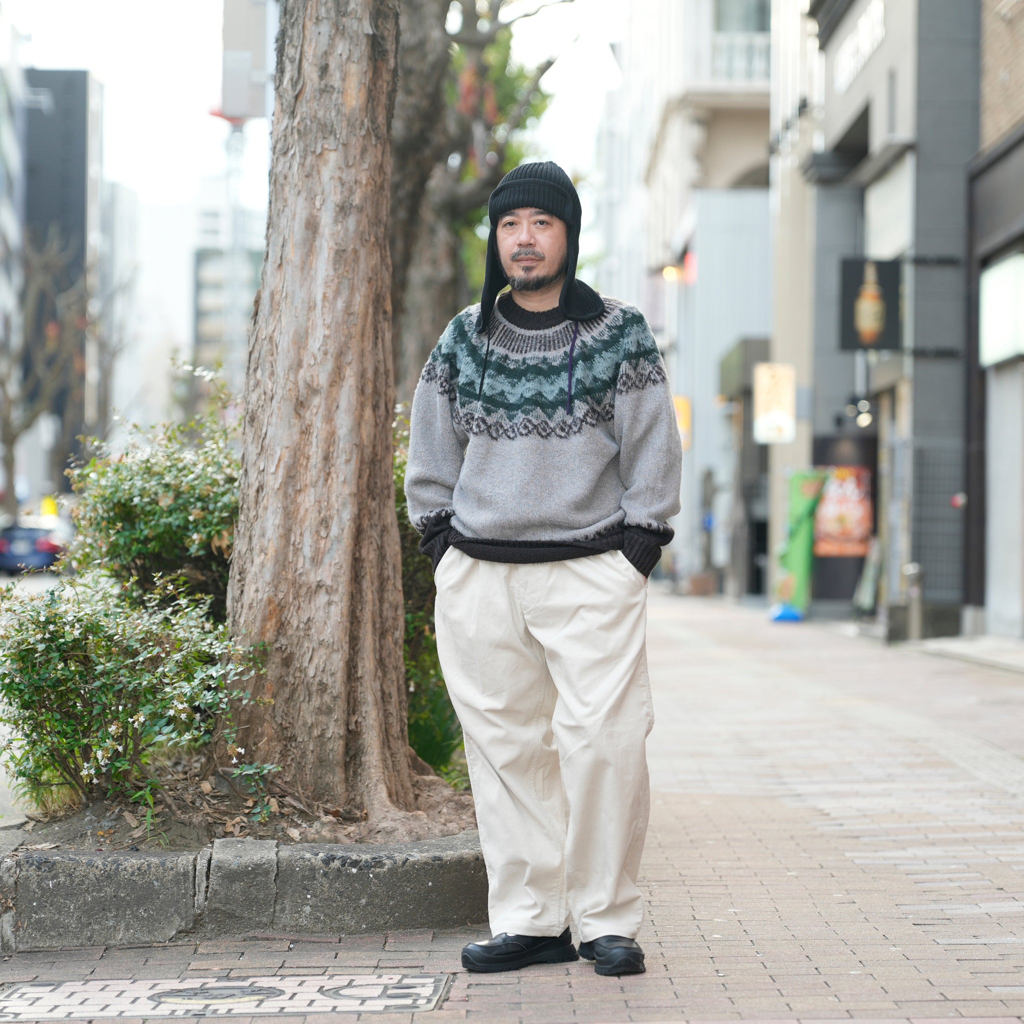 RELAX FIT №147 [ Corduroy easyslacks ] Color:Black/Brown/Cream【RELAX FIT_リラックスフィット】