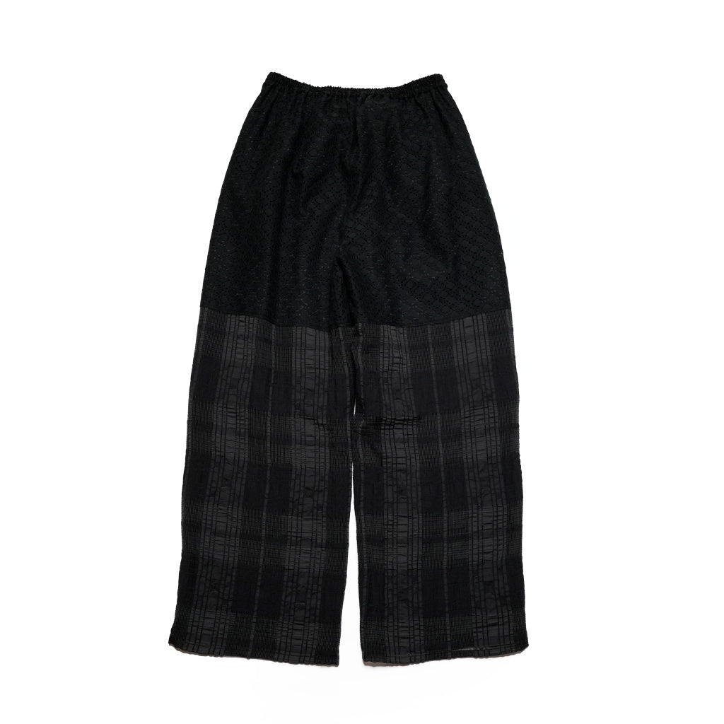 LACE CONBINATION PANTS – Black | WHYTO