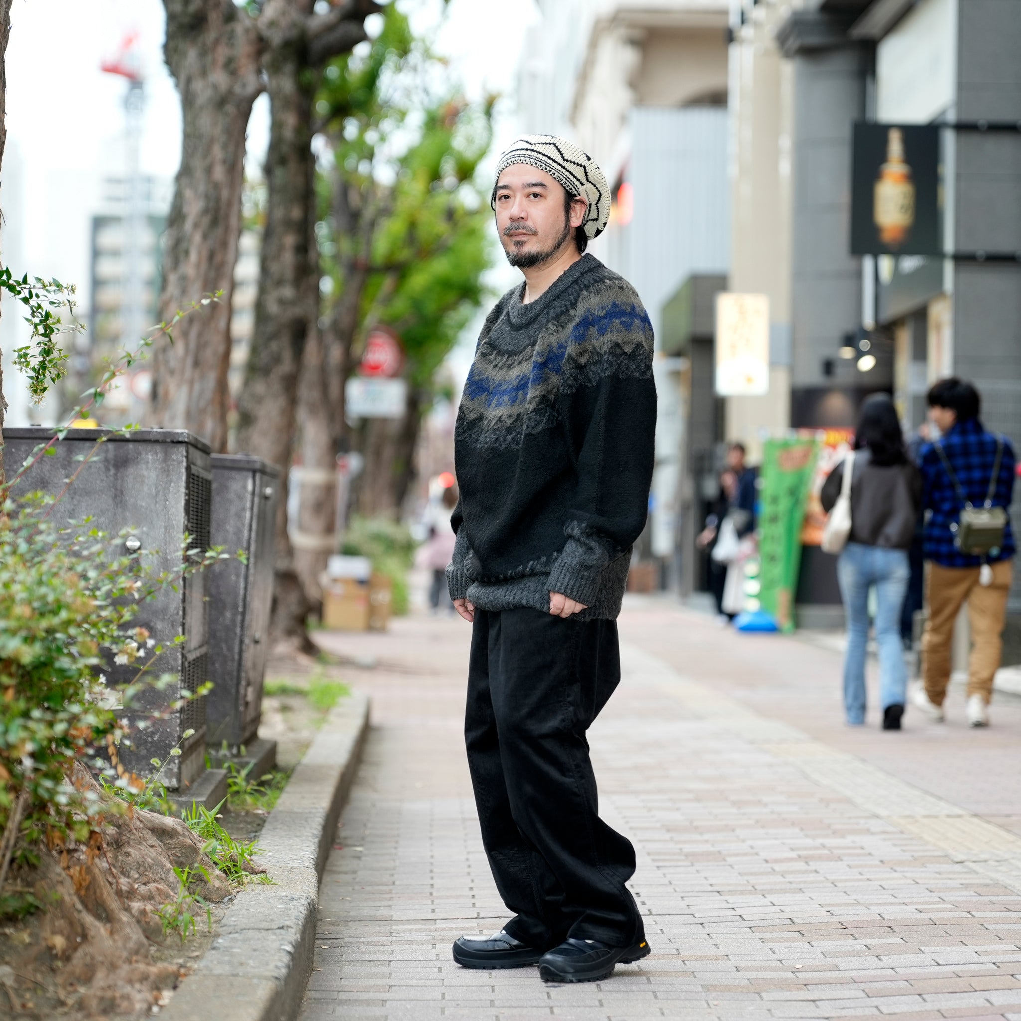 RELAX FIT №147 [ Corduroy easyslacks ] Color:Black/Brown/Cream【RELAX FIT_リラックスフィット】