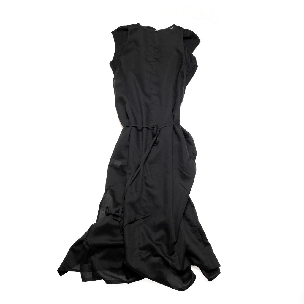 No:HT24HOP4046 | Name:WRAP CONBINATION DRESS | Color:BLACK【WHYTO_ホワイト】