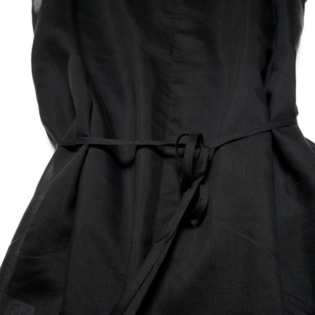 No:HT24HOP4046 | Name:WRAP CONBINATION DRESS | Color:BLACK【WHYTO_ホワイト】