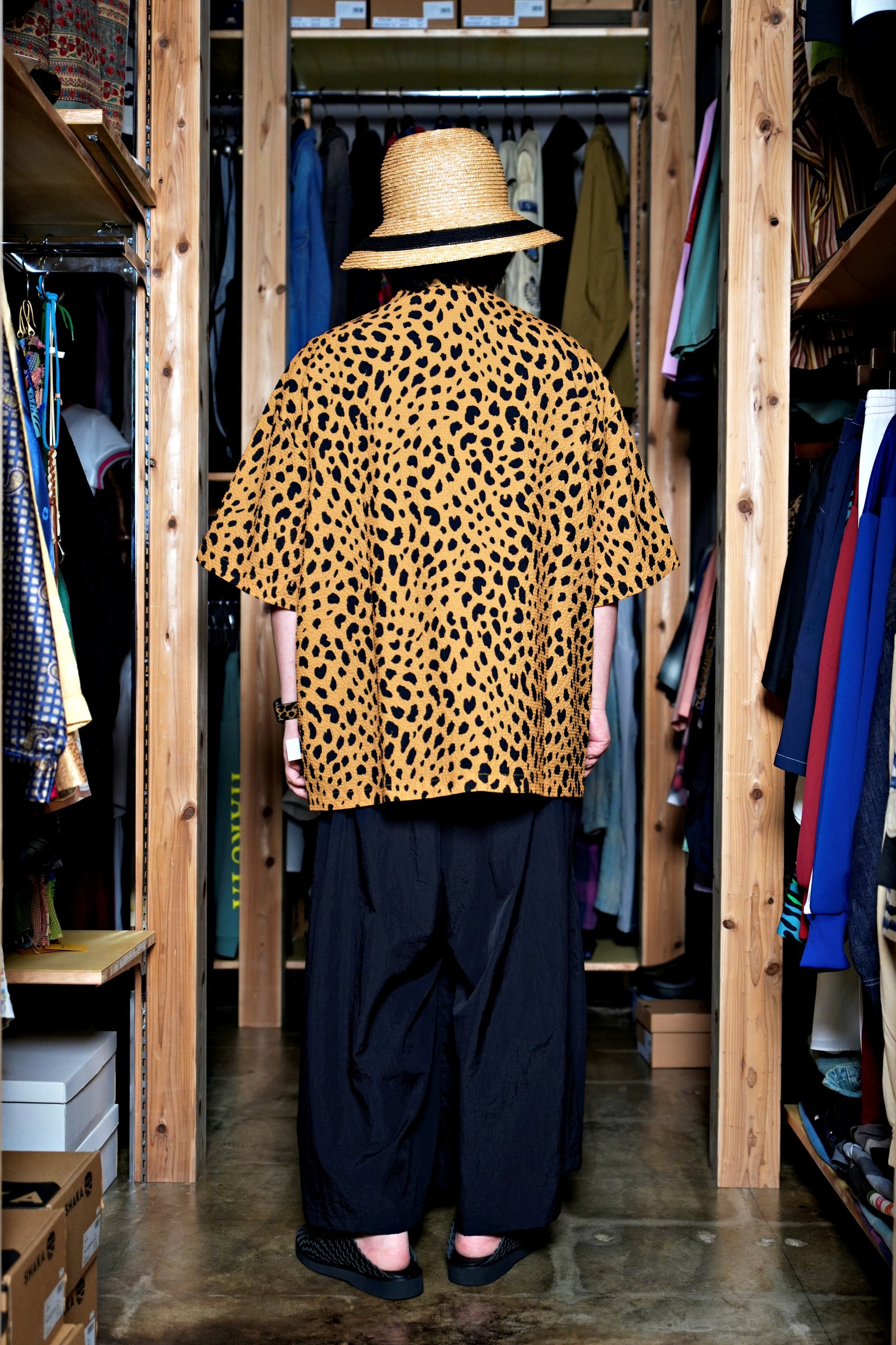 G62201_MU | LEOPARD ALOHA SHIRTS-MU | COlor:MUSTARD【GORT_ゴート】